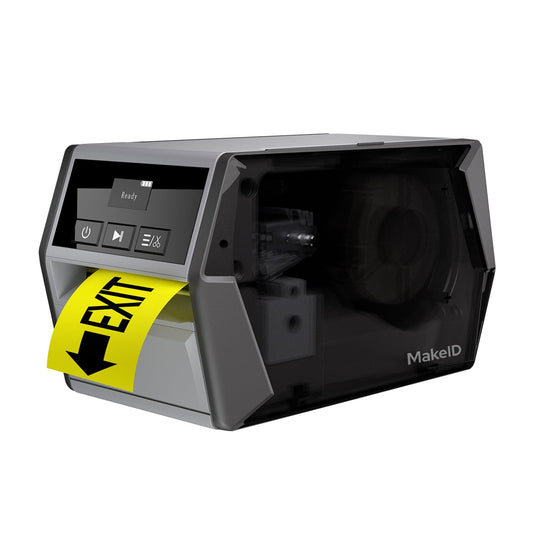 Makeid D50 Industrial Label Printer, Desktop Label Maker 2" Print Head, Mobile APP & PC Editor Compatible, 2600mAh Li-ion Battery, Come with 1.97" W x 26.24ft L Label Heavy-Duty Labeler for Job Sites