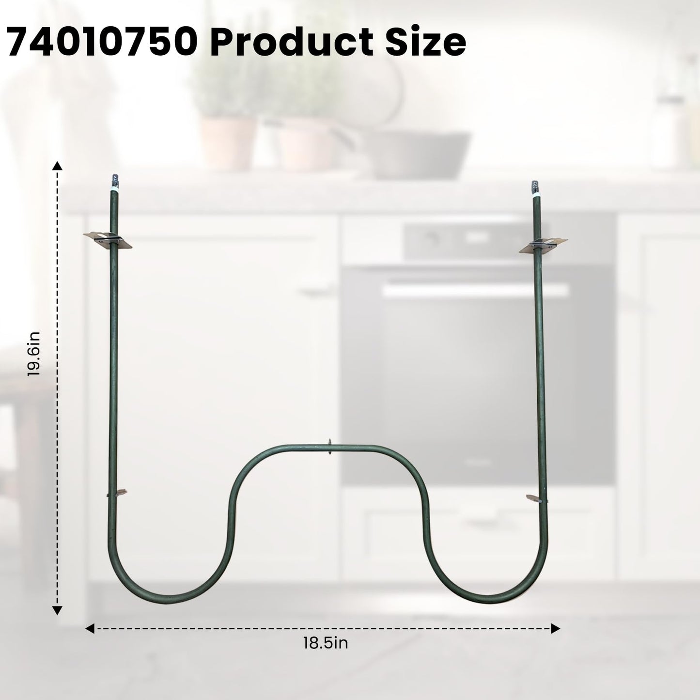 Xzionh 74010750 WP74010750 Oven Broil Element Compatible With Jenn-Air Electric Slide-In Range,Replacement 74003039,7406P425-60,WP74010750VP,1184162,AP6011209,PS11744404,EAP11744404