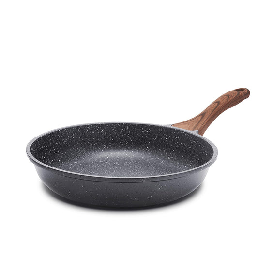 SENSARTE Nonstick Frying Pan Skillet, 12 Inch Omelette Pan with Swiss Granite Coating, Healthy Induction Cookware Chef's Pan, PFOA Free