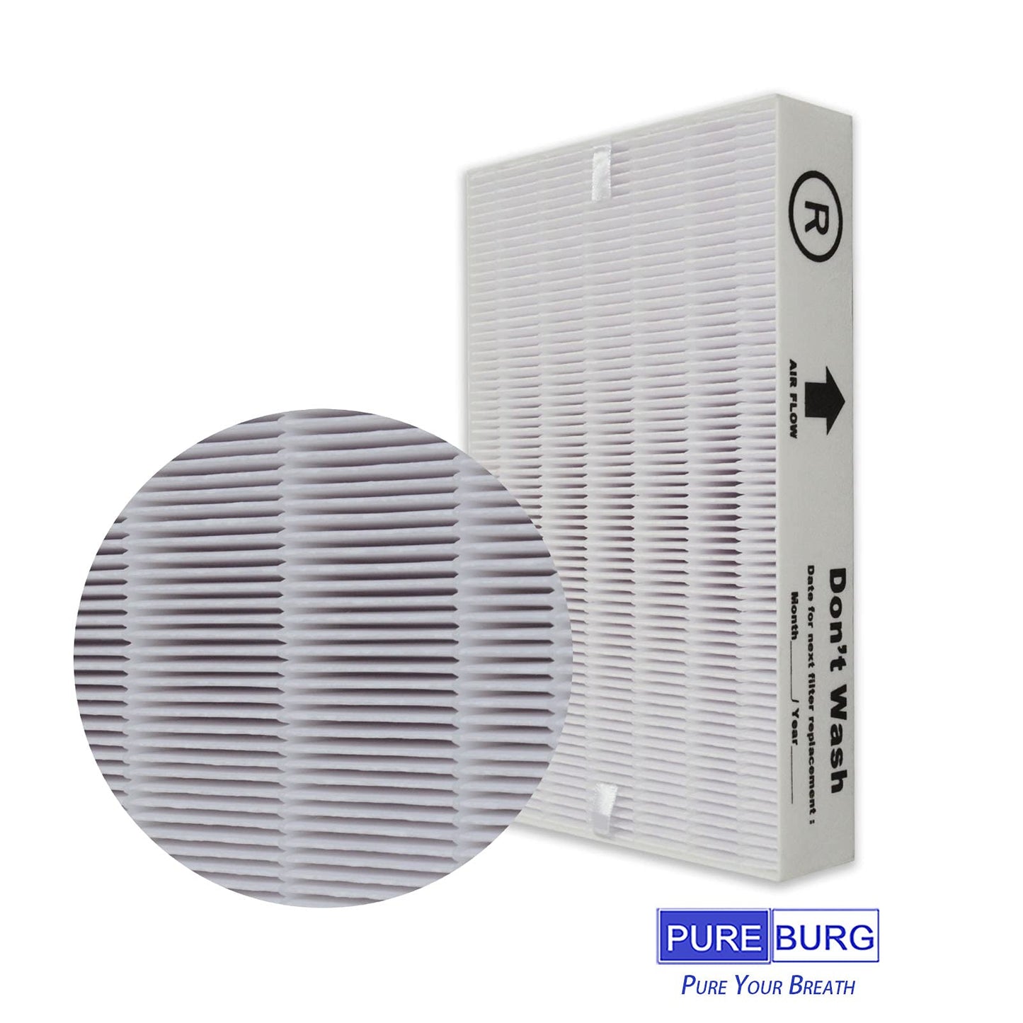 PUREBURG Replacement True HEPA Filter Compatible with Honeywell InSight HPA5300B HPA5350 & PowerPlus HPA3300 Air Purifiers, HRF-R3(Filter R), HRFSC1(Filter S), HRF-A300(Filter A) HRF-ARVP300