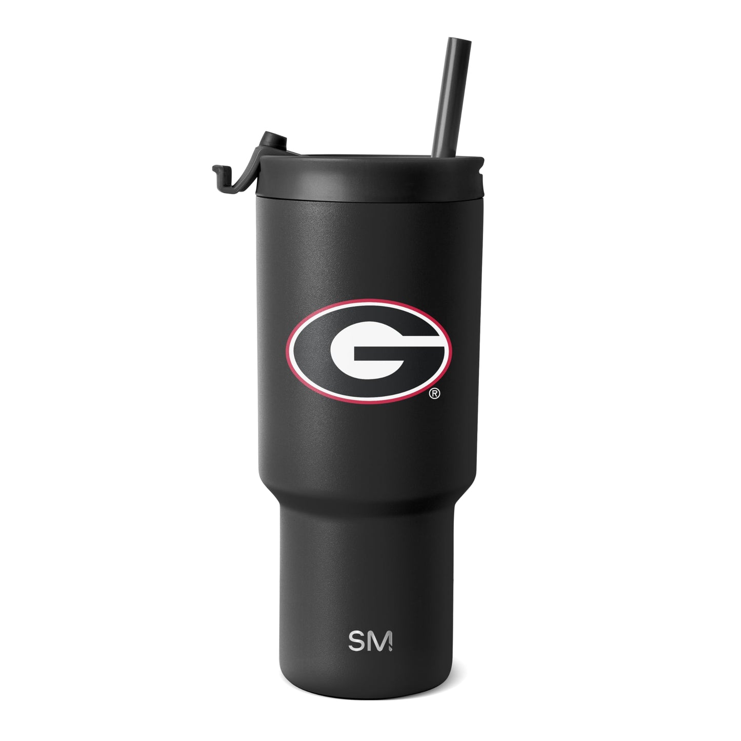 Simple Modern Officially Licensed Collegiate Georgia Bulldogs 30 oz Tumbler with Flip Lid and Straws | Insulated Cup Stainless Steel | Gifts for Men Women | Trek Collection | University of Georgia