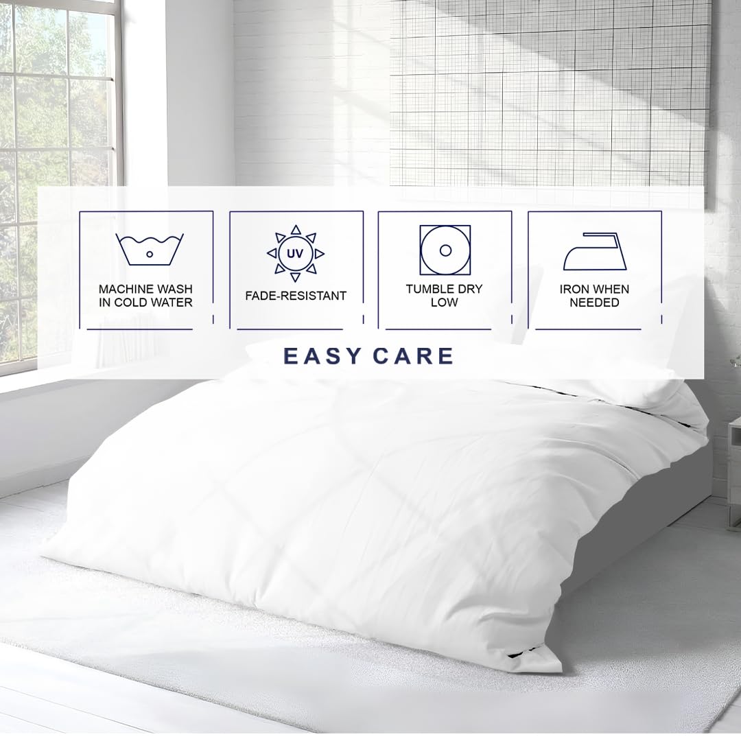 Kotton Culture 1 Pc Twin XL/Twin Duvet Cover Only-100% Egyptian Cotton 600 Thread Count Ultra Soft Premium Durable Comforter Cover Zipper Closure & Corner Ties - (White, 68" X 90")