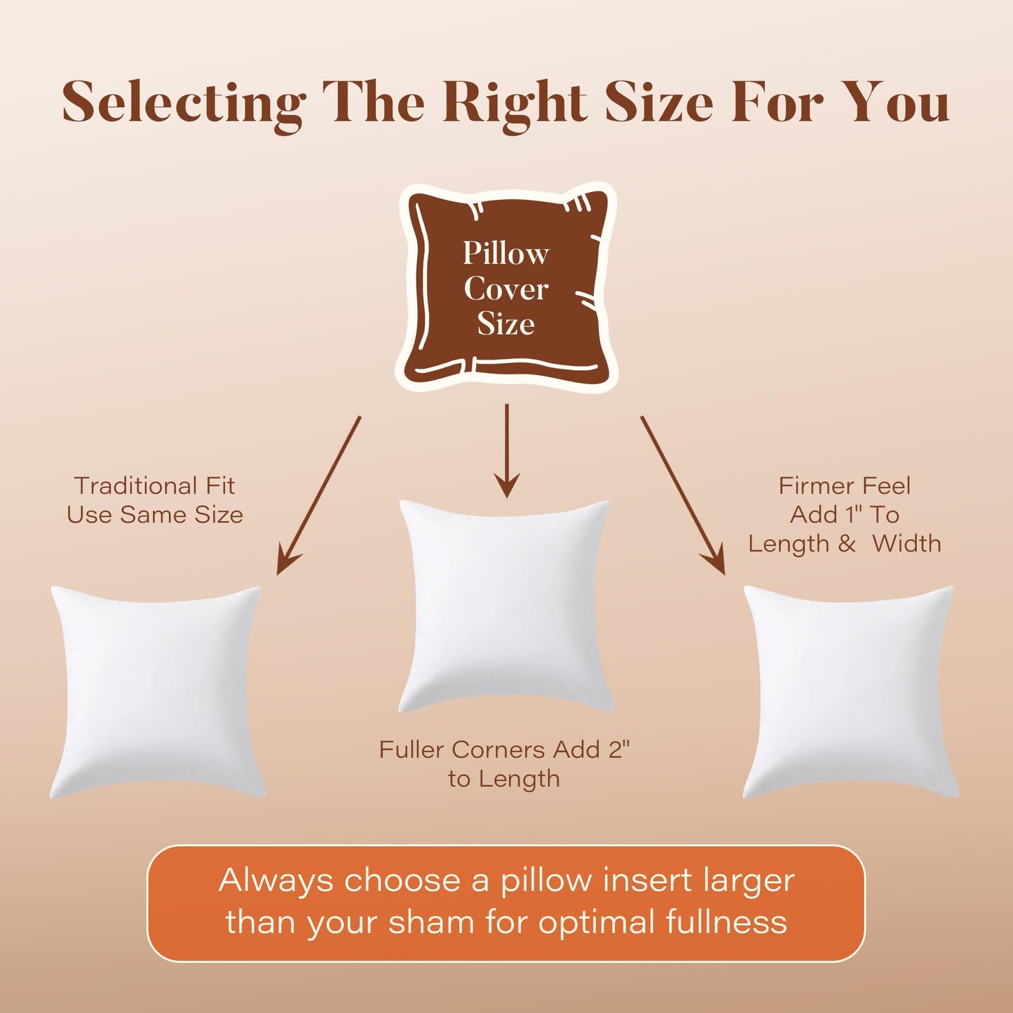 DOWNSTORIA 24x24 Euro Pillow Inserts Pack of 2, Decorative Feather Down Pillows with 100% Coton Cover,Throw Pillow for Bed, Couch and Sofa.