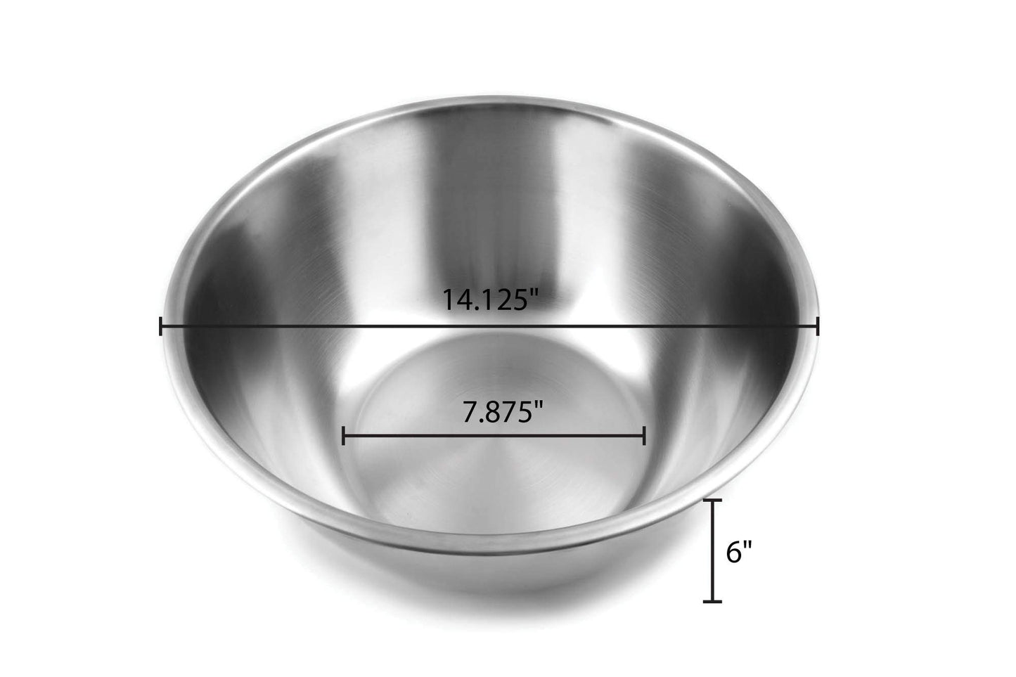 Fox Run Stainless Steel Mixing Bowl, 10.75 Quart Capacity Large Metal Bowl