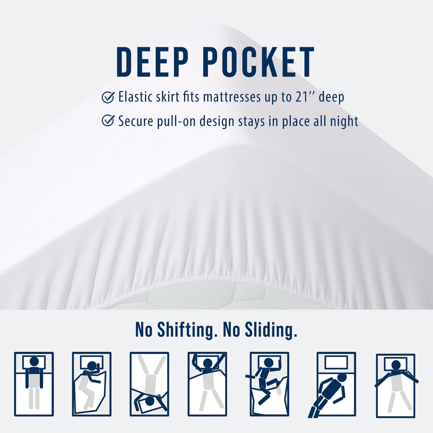 OLANLY King Quilted Fitted Mattress Pad – Soft Pillow Top Mattress Topper, Down Alternative Fill, Cooling Comfort Breathable Mattress Cover, Machine Washable Deep Pocket Mattress Protector, White