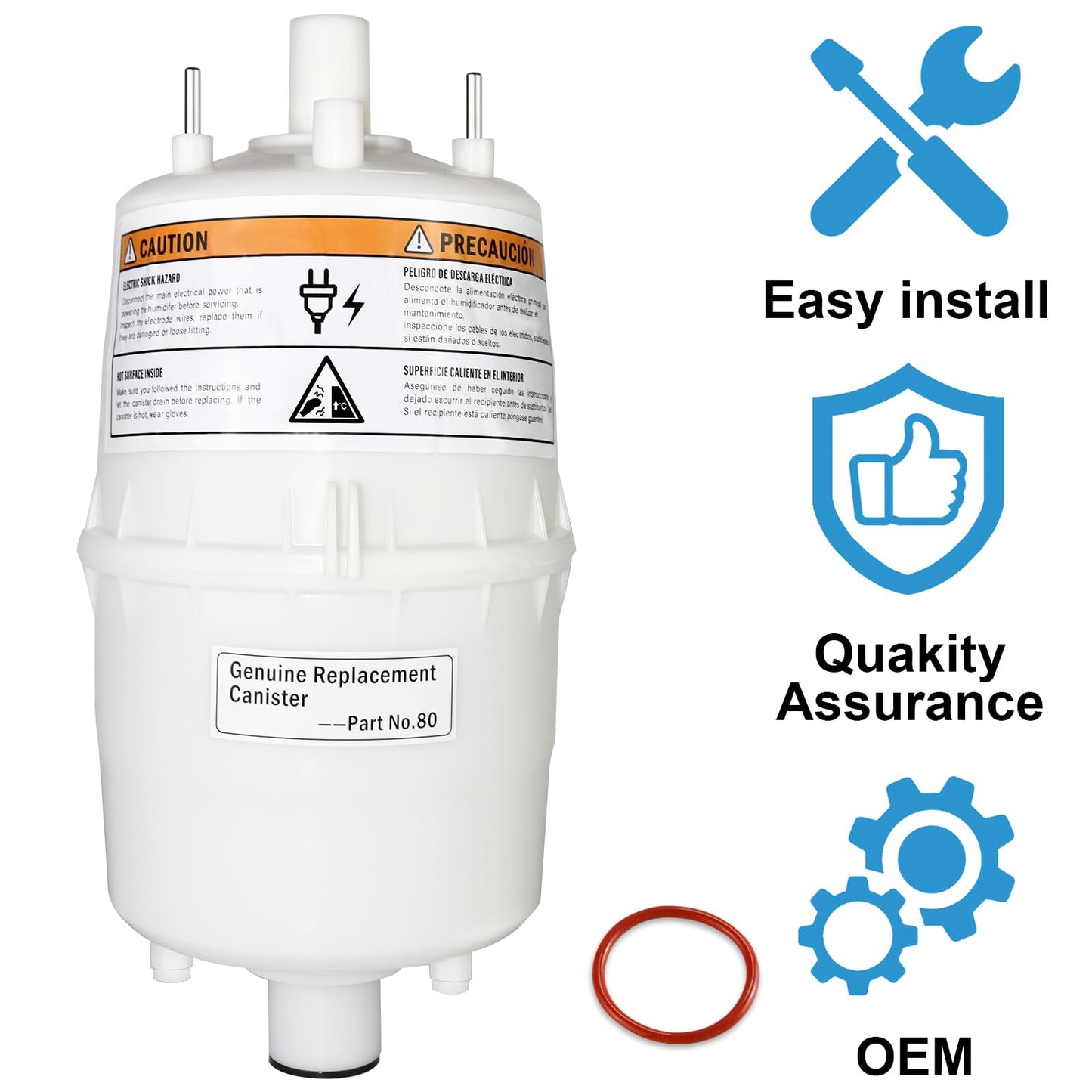CLLOMAGY 800 Replacement Canister for AprilAire Steam Humidifier Model 800 865,80 Canister Replacement for AprilAire 800 Steam Humidifier Whole House