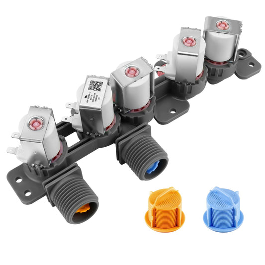 0EM AJU73213301 AJU75152601 5221ea1008f Washer Water Inlet Valve【2025】- AP6308239 Replaces for Kenmore LG Washers wt5680hva wt5270cw wt7200cw wt7200cv wt1201cw WT5001c* wt4801cw Water Inlet Valve