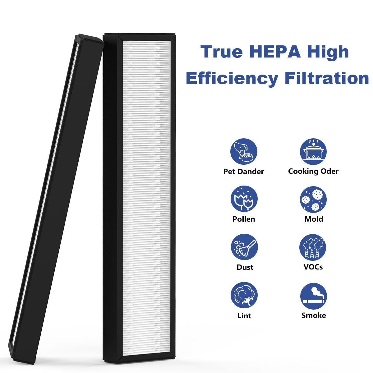 182550 Air Filter Replacement, Compatible with Bionair BAP536UV-U Air Puri fier and Holmes HAP537UV / 2141139 Air Puri fier, 2 Pack