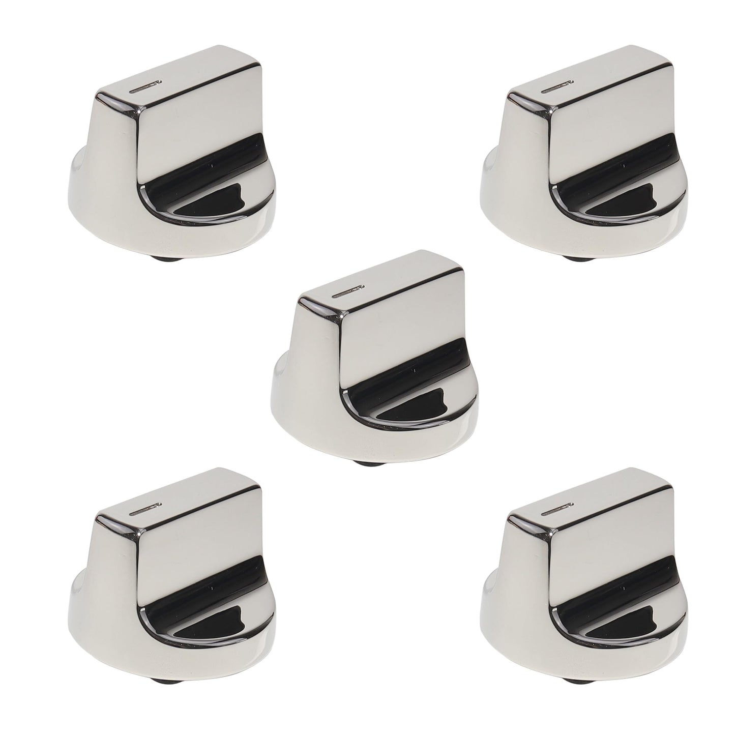 Upgraded Stainless Steel W11366438 Stove Knobs, Compatible with Whirlpool Range WCG55US0HS00 WCG55US0HS05 WCG55US6HS05 WCG77US0HS00 WCG77US0HS05, Replacements for W10850010 W11084623 Stove Knob, 5PCS