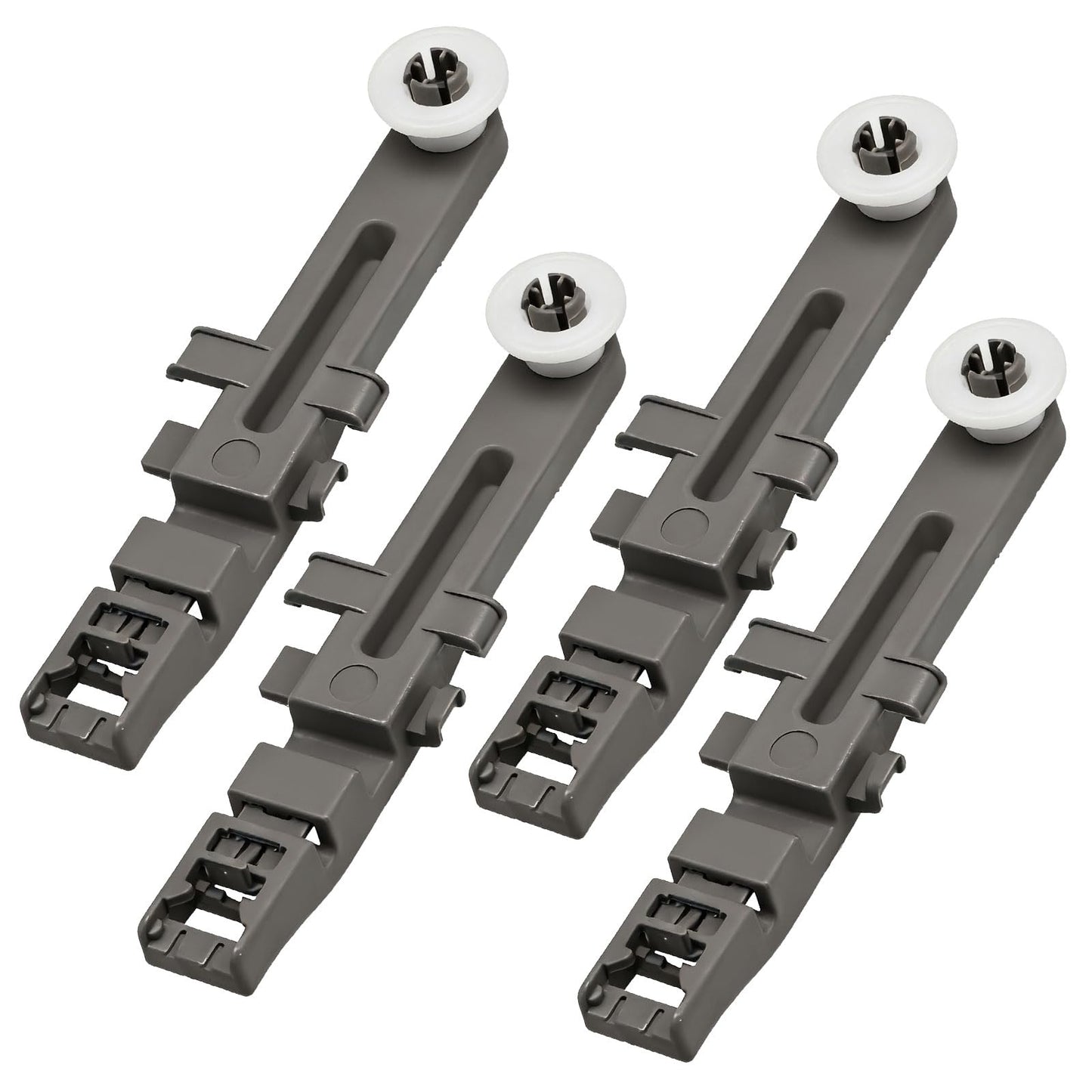 RUHUALIFE Dishwasher Upper Dishrack Adjuster and Wheel Assembly Compatible with Whirlpool, KitchenAid, Maytag, Amana, Magic Chef Dishwasher Replace# WPW10571738 W10571738 AP6023130 PS11756470 (4 Pack)