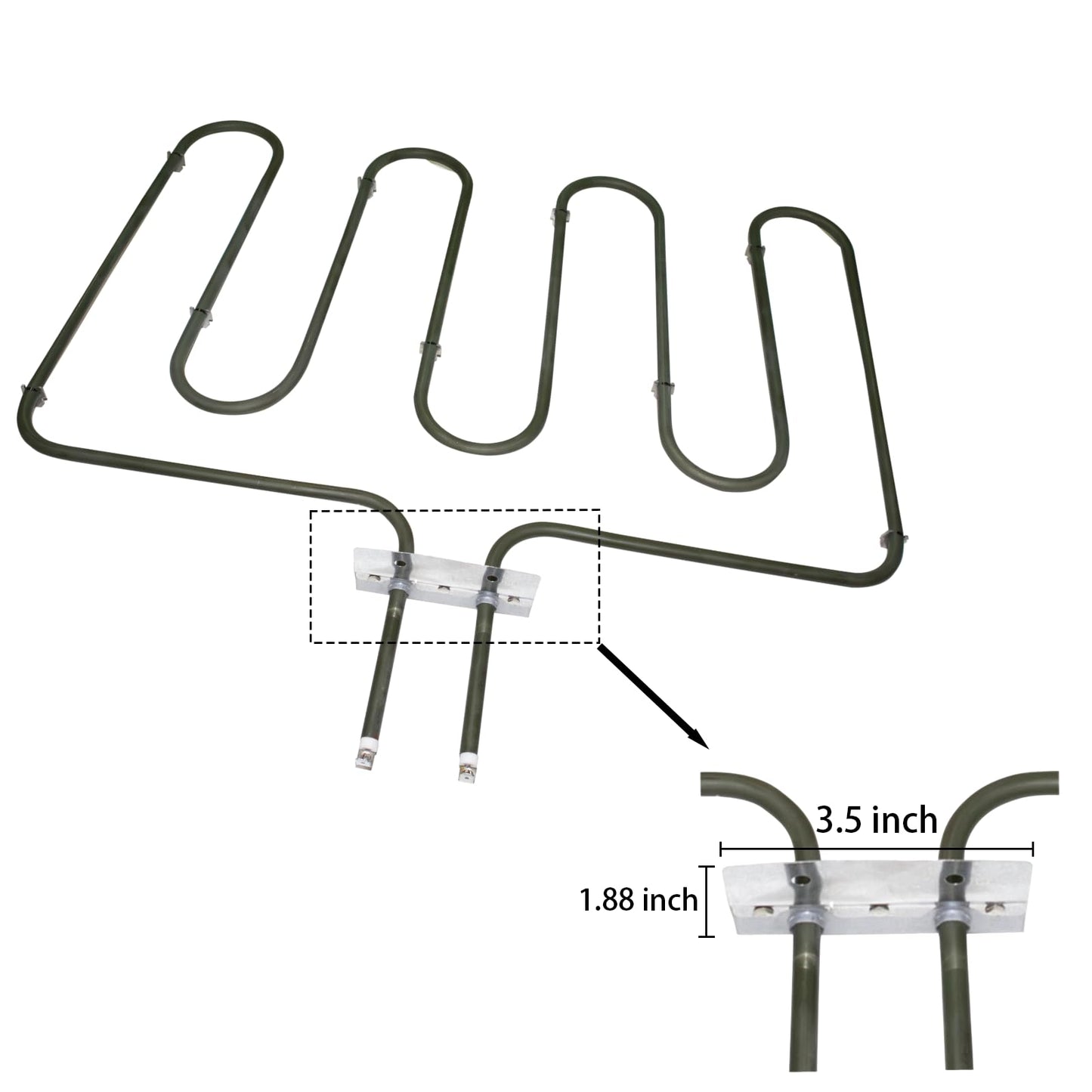 KOLEOLL 318254906 318254909 318254901 Oven Heating Element Compatible with Electrolux Kenmore Frigidaire BES374ES1 BES374ES2 BES374ES3 CGLES385ES1 CGLES385ES2