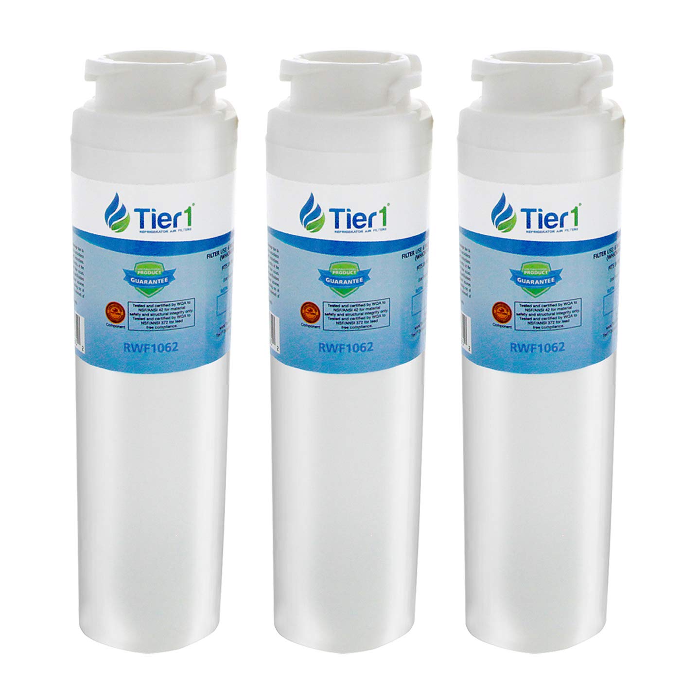 Tier1 MSWF Refrigerator Water Filter 3-pk | Replacement for GE MSWF SmartWater 101820A, 101821B, MSWFDS, WF282, EFF-6022A, SGF-G23, AP3997949, Fridge Filter