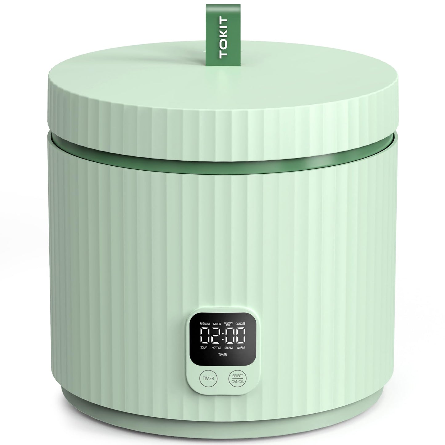 Compact Mini Rice Cooker Small Kitchen 3-Cup (Uncooked) / 6-Cup (Cooked), Non Stick Ceramic Inner Pot Rice Maker, 24H Timer Delay, Auto Keep Warm, 8 Functions Multicooker For Brown Rice, Steam, Soup