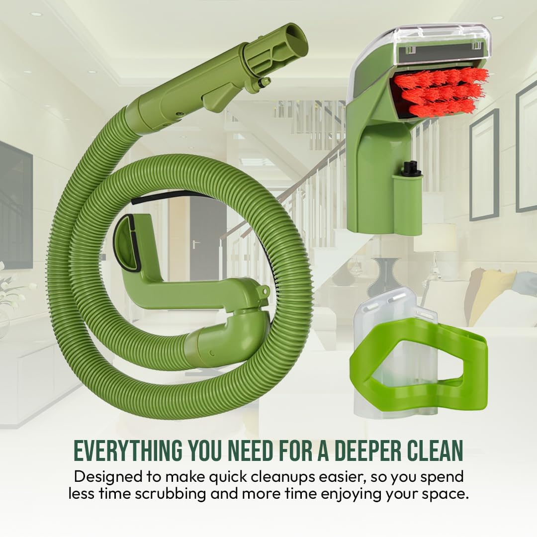 Replacement Hose with Brush and Self Hose Cleaning Tool for Bissell Little Green Portable Carpet Cleaner (With Brush)