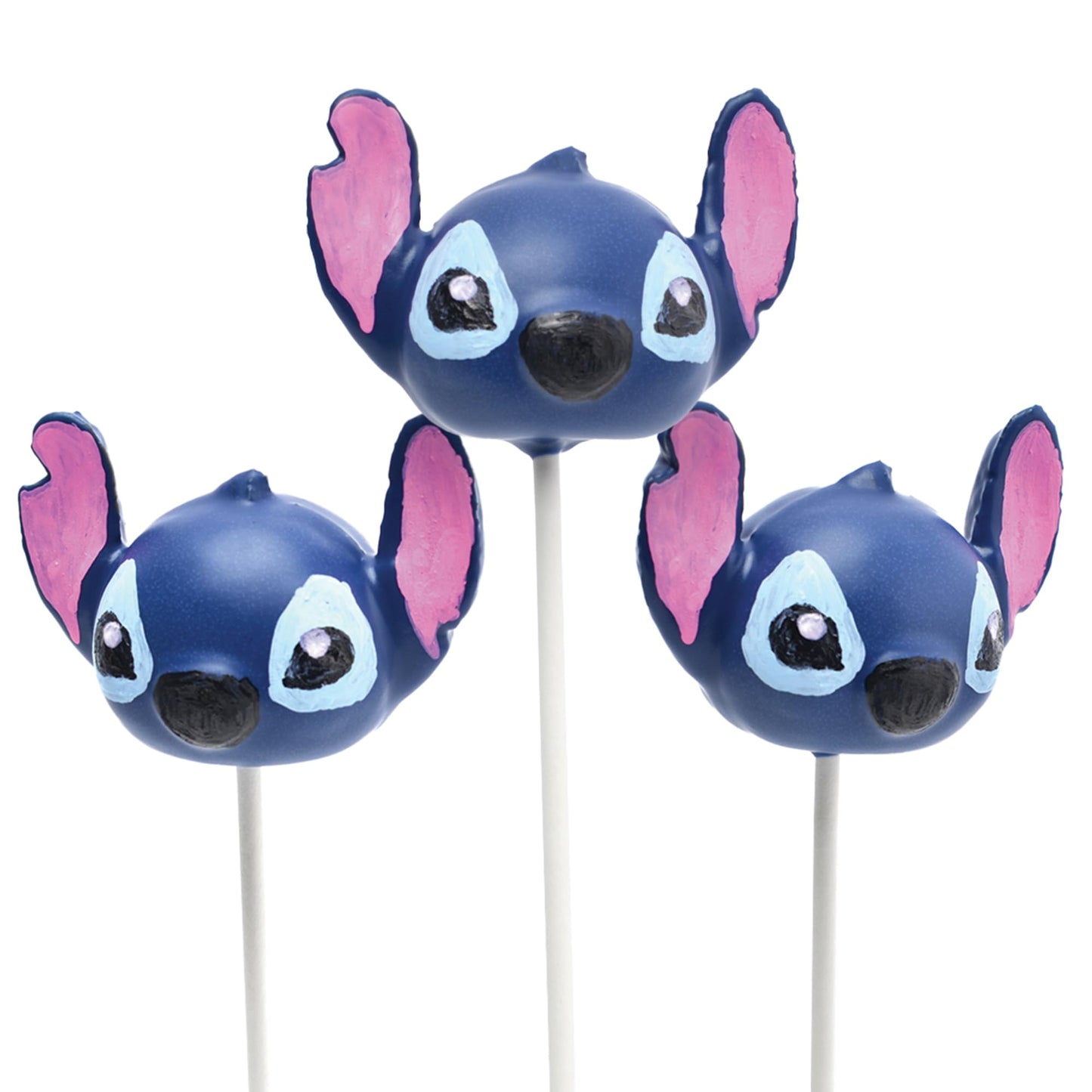 Select Brands Disney Lilo & Stitch Cake Pop Maker - Ceramic Nonstick Cooking Plates - Includes Maker and 25 Sticks - Gifts for Disney Lovers - Makes 4 Stitch Cake Pops