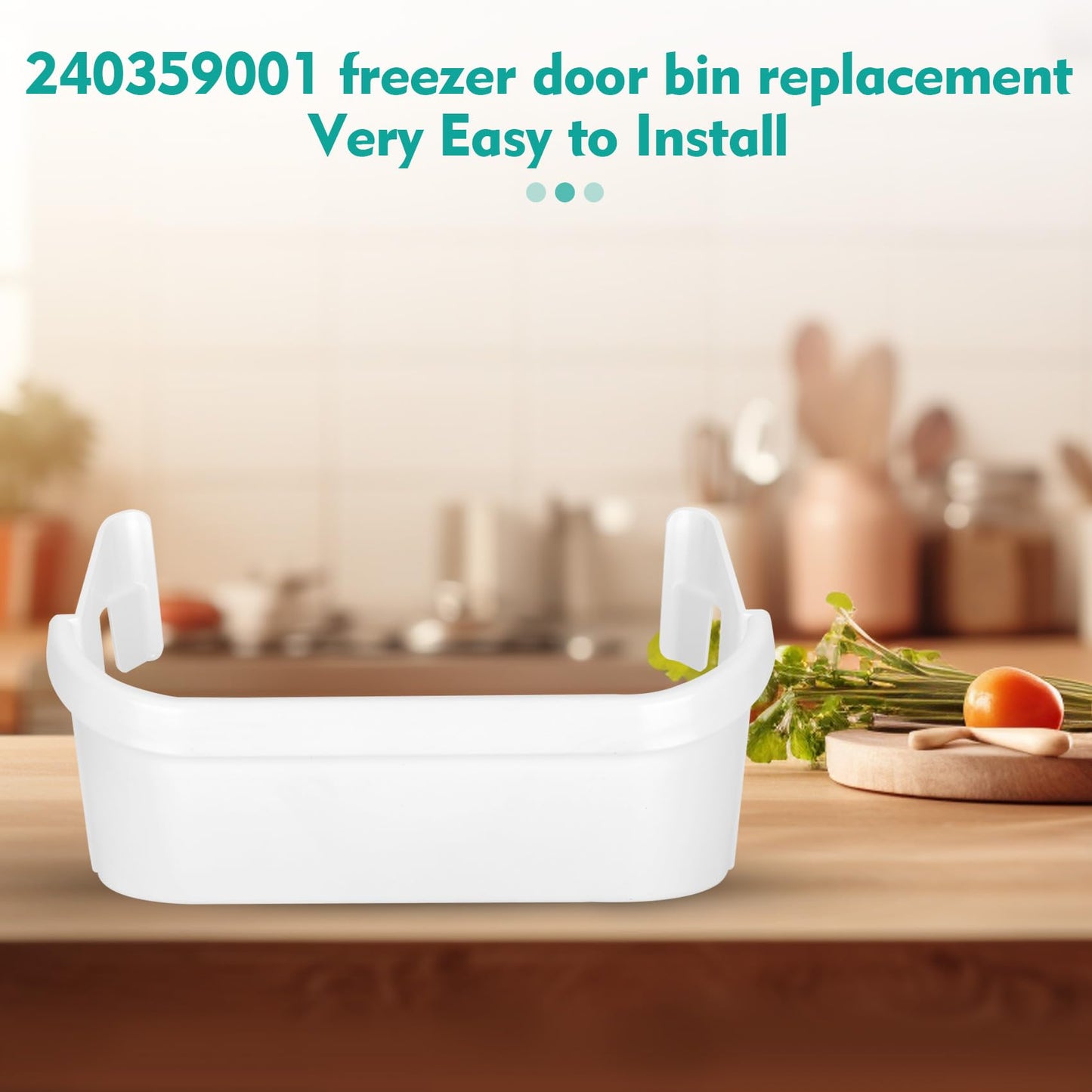 Bullro UPGRADED 240359001 Freezer Door Bin Fits frigidaire 240359000 Replacement AP2116072 240359007 Freezer Door Bin, Also Compatible with ffhs2311lbra ffhs2311lwea 240359001 Freezer Door Bin