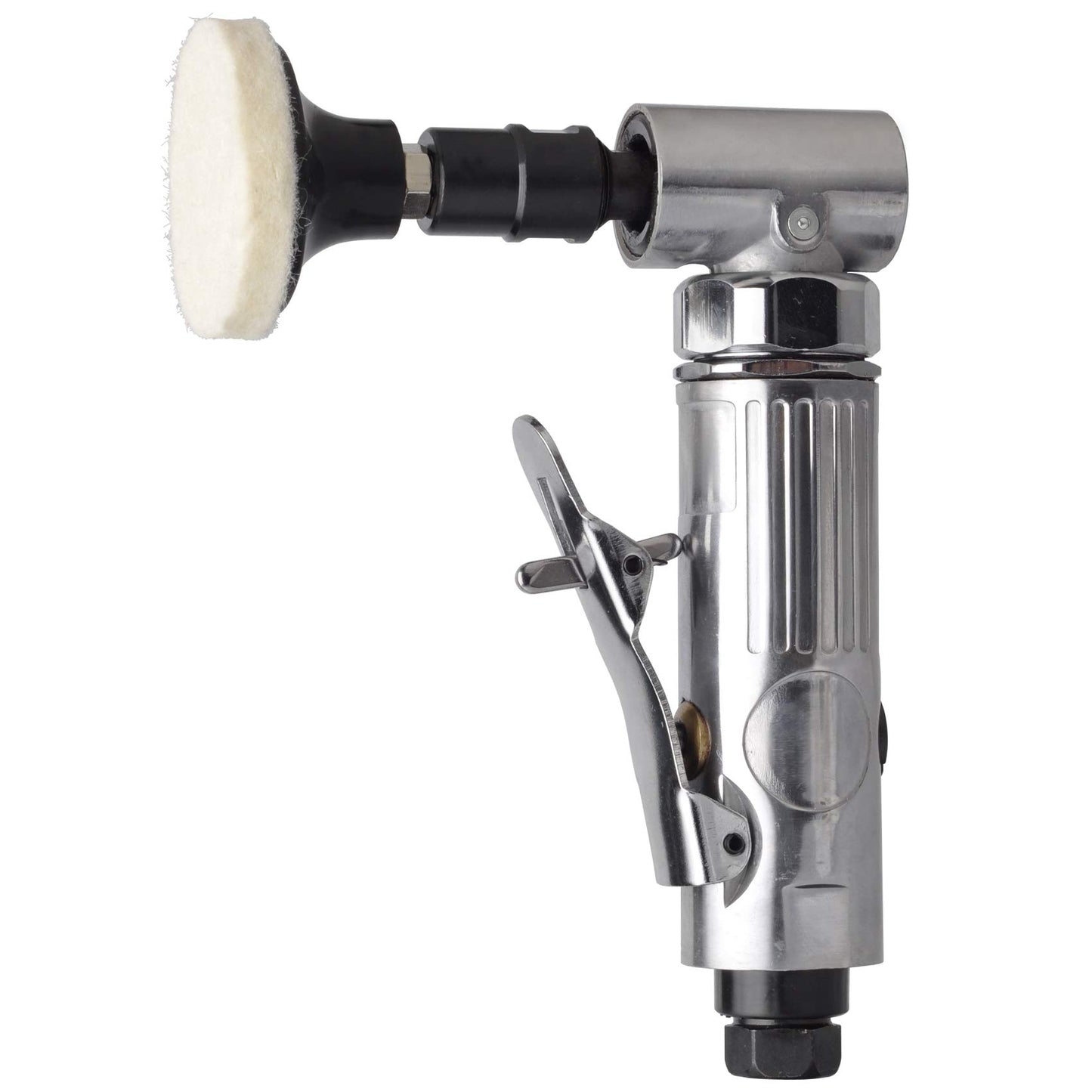 1/4 inch angle air die grinder with 22 pcs 2-inch roll lock sanding discs, polished color angle pneumatic die grinder, air die grinder kit