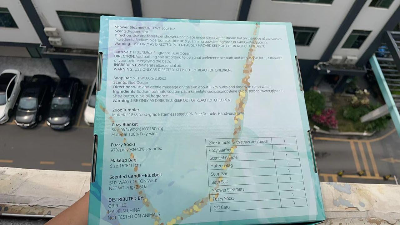 11 Pcs Gift basket for women, Spa Self Care Kit, Unique Spa Gift Box Set for Women, Birthday Gifts for Friend women, Mom, Wife, Girlfriend, Sister, Coworker, Her, Mother's Day Gift (Blue)