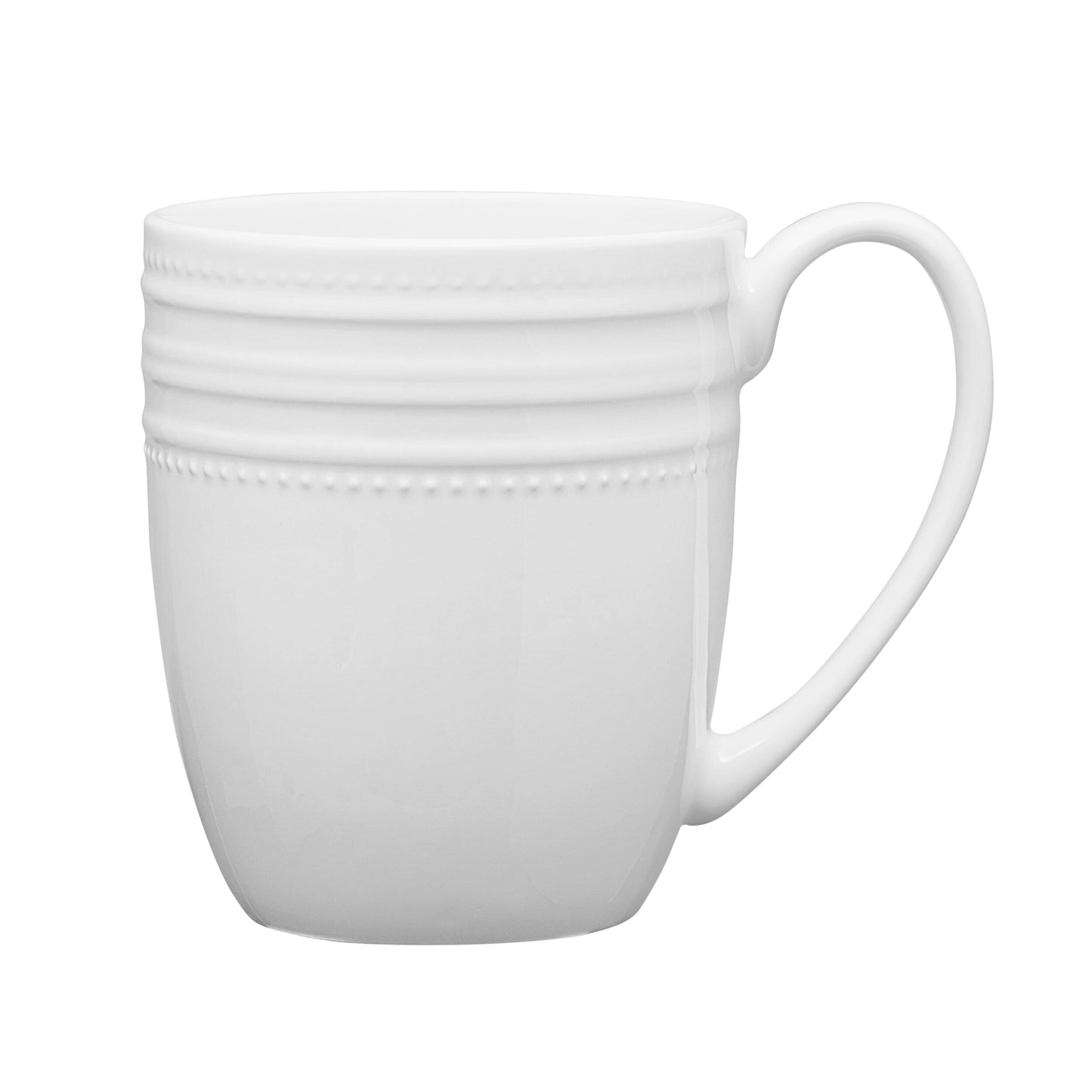Mikasa Kamryn Vegan Bone China Lightweight Set of 4 Mugs, 13.5 Ounce