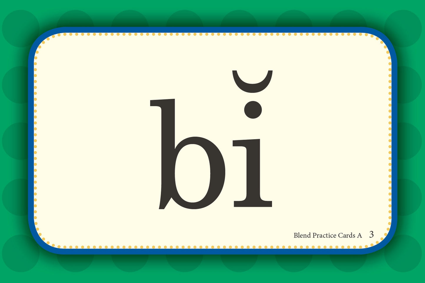 Blend Practive Cards A - Abeka Kindergarten 1st and 2nd Grade 1, 2 Phonics Reading Program Teaching Aid Flash Cards