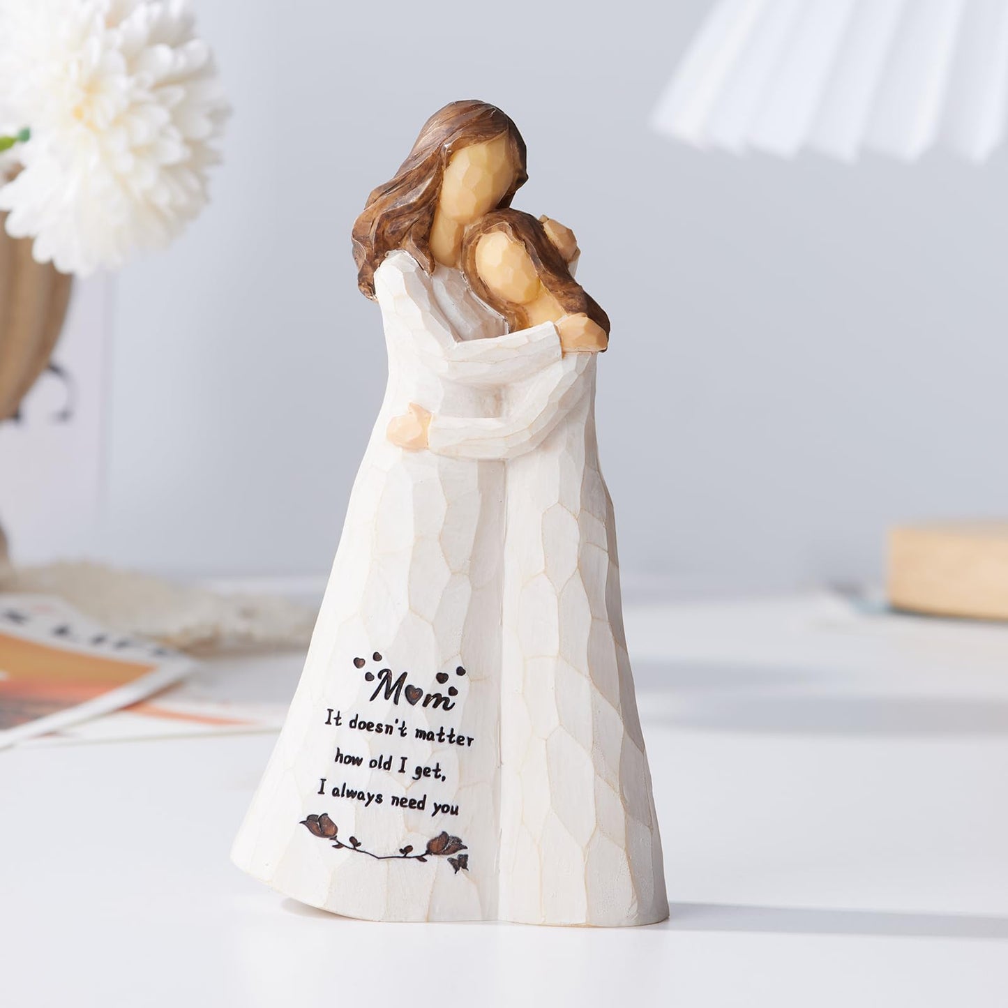 Kohehe Gifts for Mom, Mom Birthday Gifts from Daughter, 5.5" Handmade Figurine Gift for Mama Mother, Meaningful Moms Gift Ideas for Mothers Day, Birthday, Valentines Day, Christmas