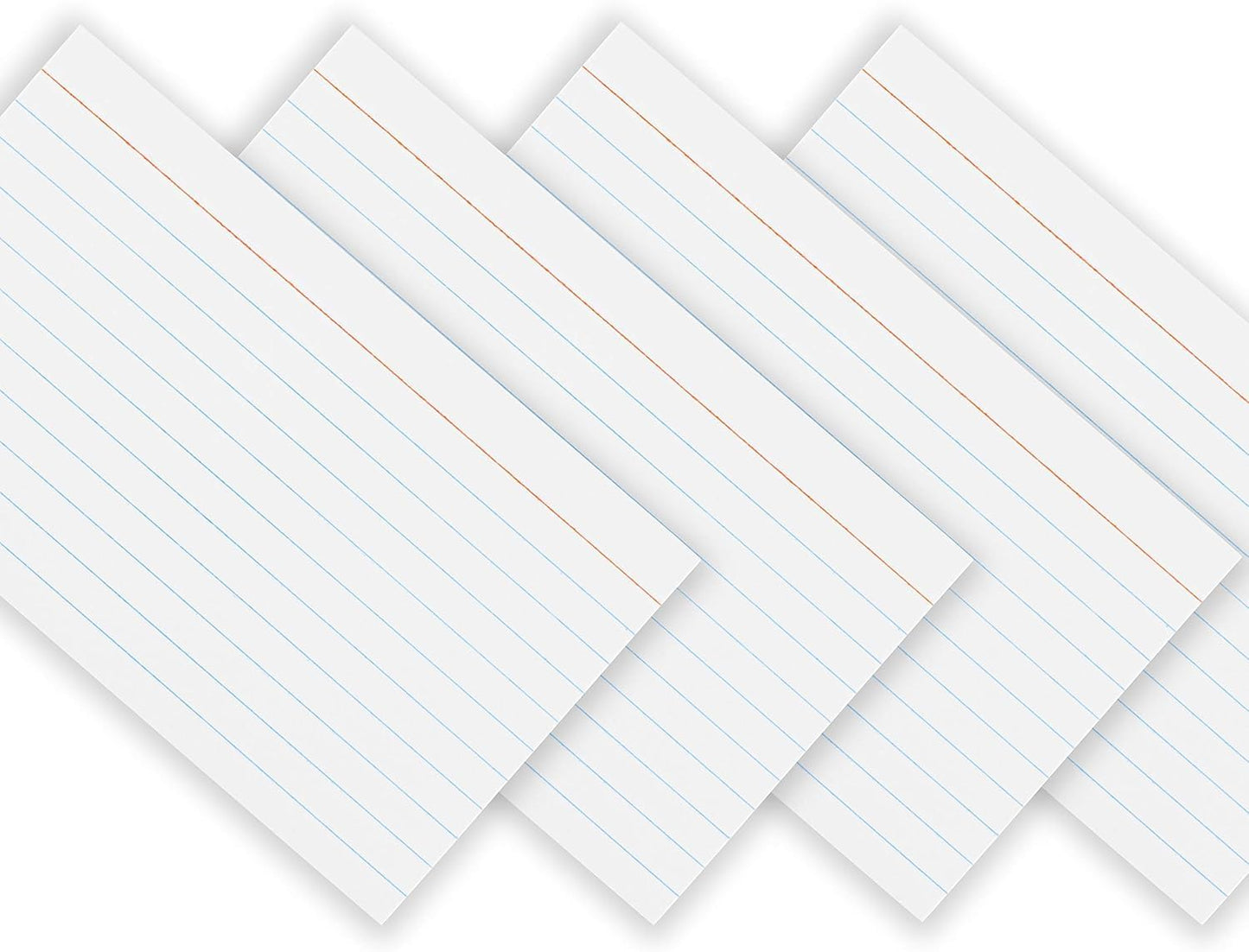 Index Cards 3x5 Bulk, (2400 Cards), Notecards, Flashcards, Notecards 3x5 lined, Blank on Back, Flashcards for School Home and Office, Ruled Index Card, 100 Per Pack, (24 Pack)