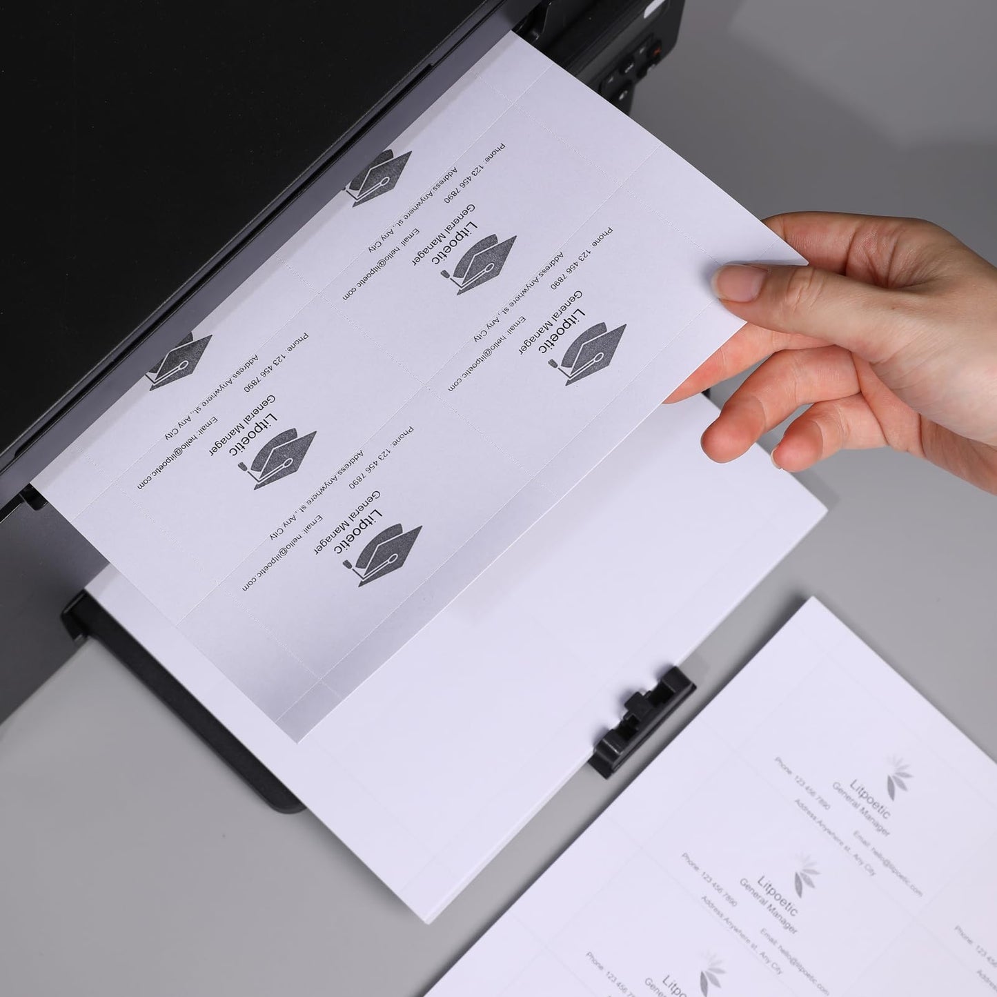 4000 PiecesBlank Printable Business Cards 3.5 x 2, Perforated Card Stock Paper for Inkjet and Laser Printers, 10 Cards Per Sheet - (White,400 Sheets)