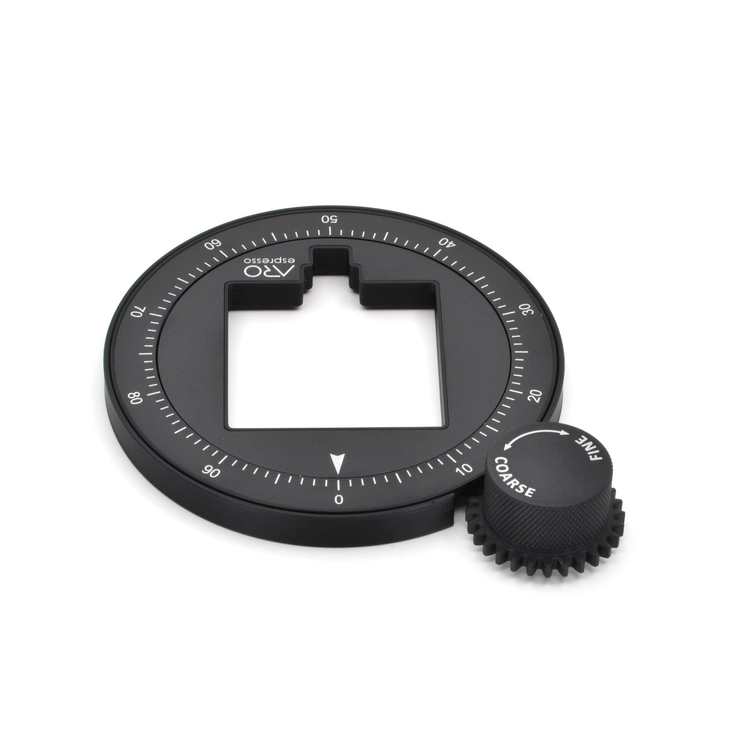 ARO Espresso™ Grinder Setting Dial for Eureka Mignon | Aluminum Dial Faceplates | Solid Aluminum Grind Adjustment Knob