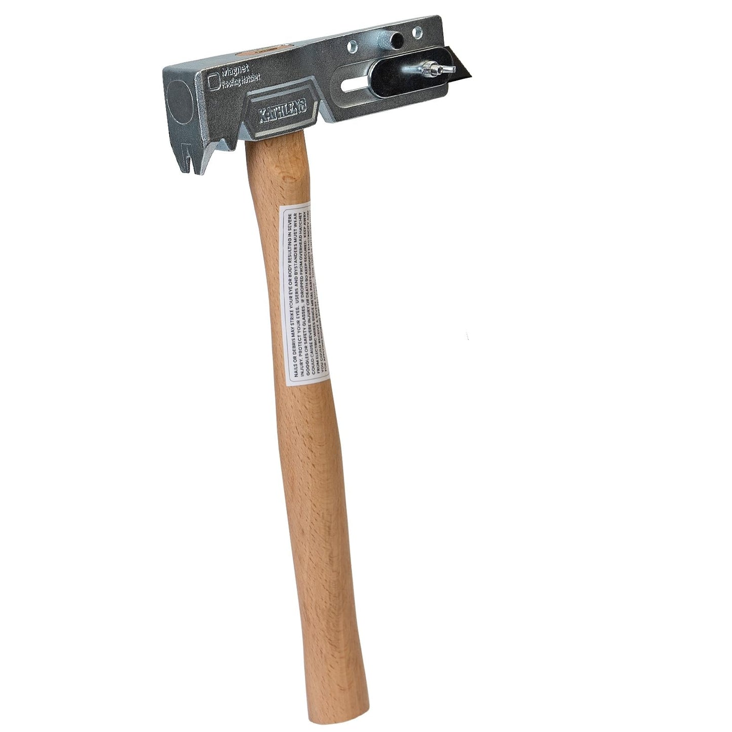 Magnetic Roofing Hatchet – Multi-Function Hammer for Roof Repair with Strong Magnet, Sliding Gauge, Built-in Utility Knife, and Nail Claw
