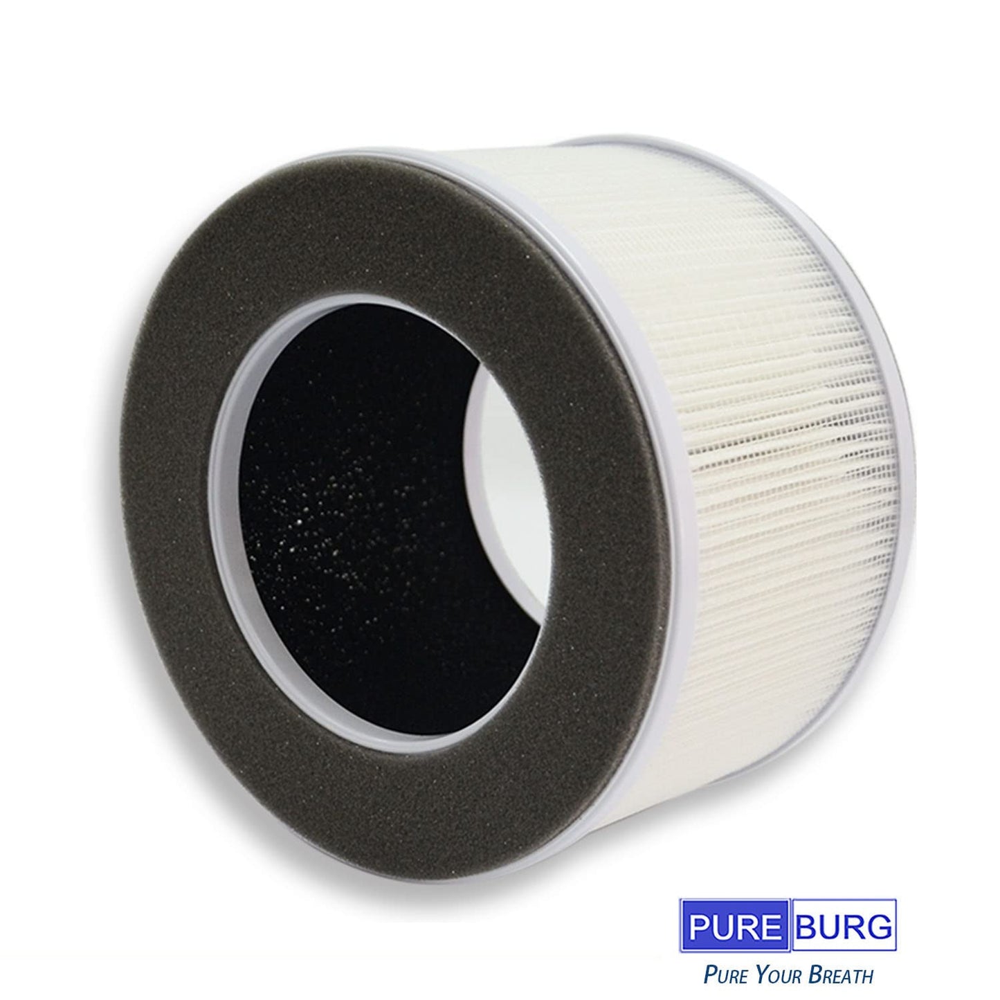 PUREBURG Replacement Filter Compatible with Greenote AP10 Air Purifier Parts AP10-F3, H13 True HEPA and Activated Carbon Multi-Layer Filtration, Pack of 2