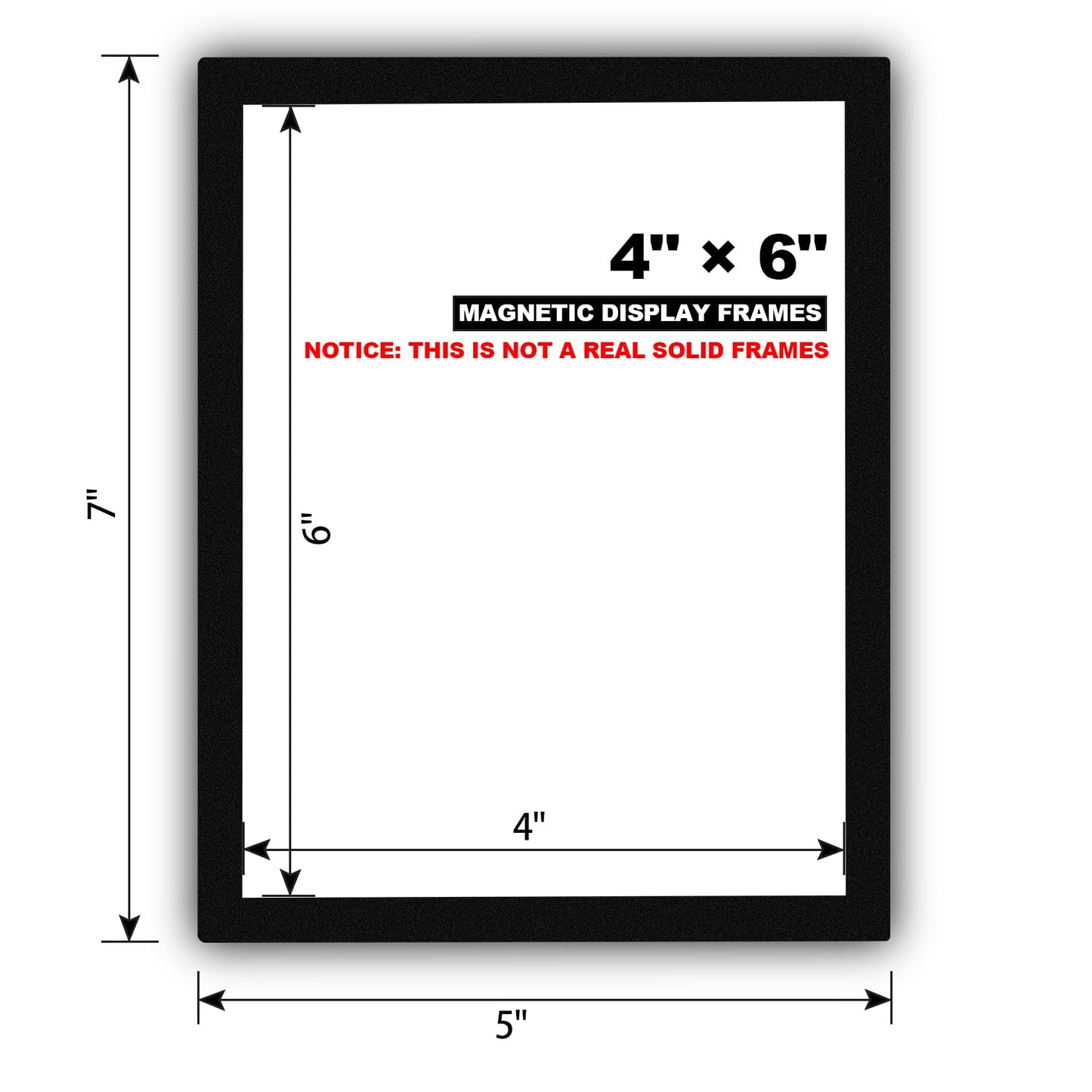 30 Pcs Magnetic Signs Holder, for 4" x 6" Letter, Sturdy PVC Magnet Document Holder, Magnet Picture Poster Frame, Can Self-Adhesive Wall/Door/Window or Magnetic for Refrigerator