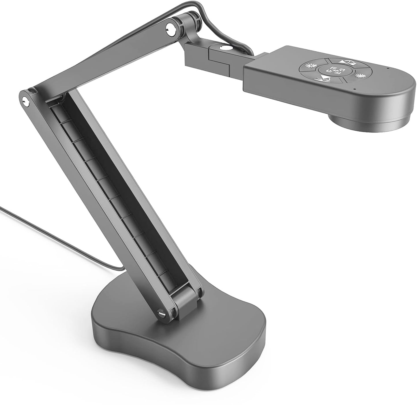 Gawervan 8MP USB Document Camera, Auto Focus, LED Light, Image Reversal, Built-in Mic, Mac OS, Windows, Chromebook for Distance Learning, Remote Teaching, Web Conferencing, Live Demo