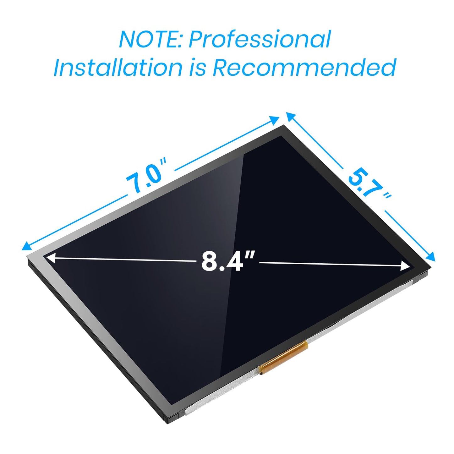 17-22 Replacement 8.4" Uconnect 4C UAQ LCD Monitor Touch-Screen Radio Navigation New OEM Replacement Fit for Dodge RAM Jeep Chrysler 2017&up Replace #LA084X01(SL)(02)