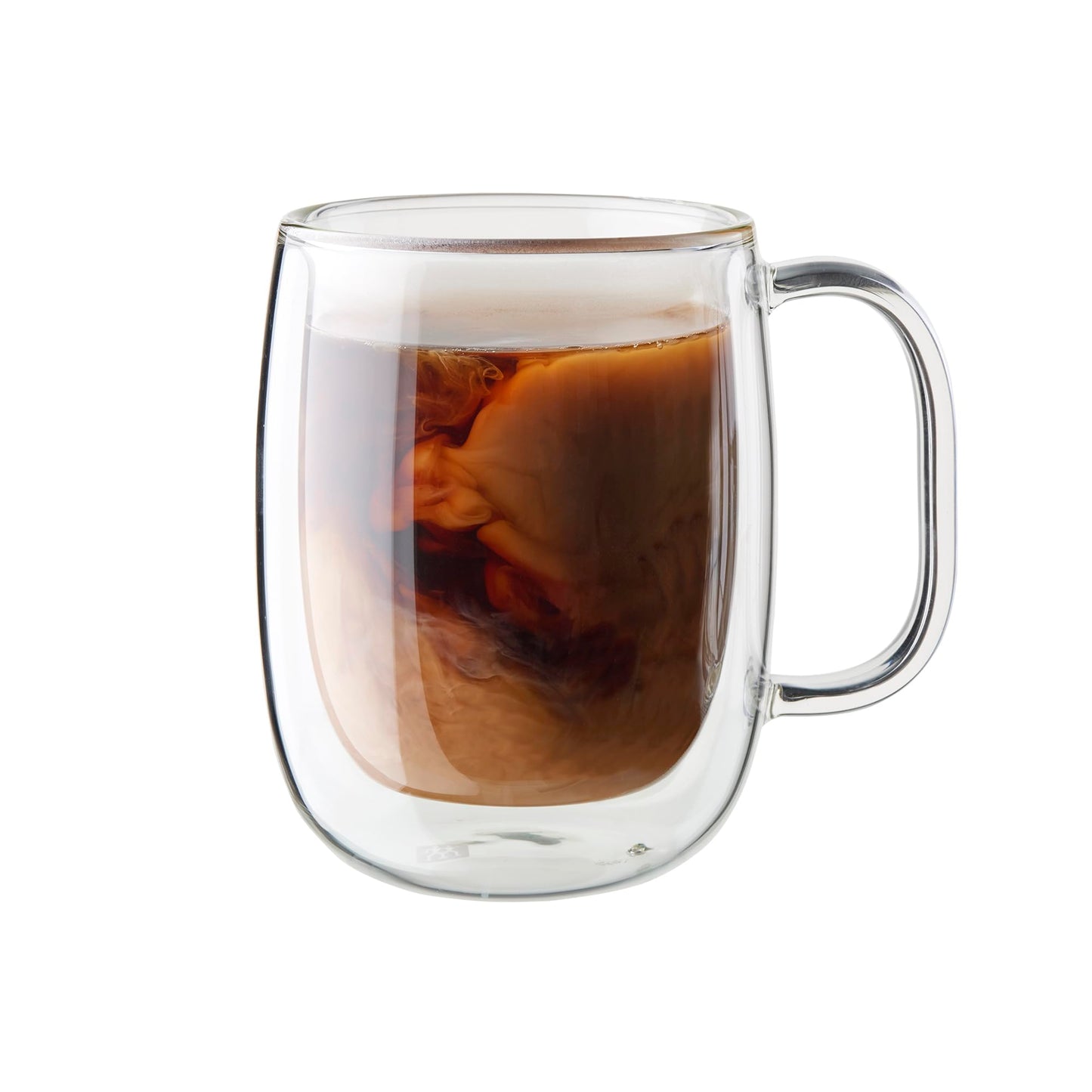 ZWILLING Sorrento Plus 2-pc Double-Wall Glass Coffee Mug Set, 12-oz, 355ml, Clear