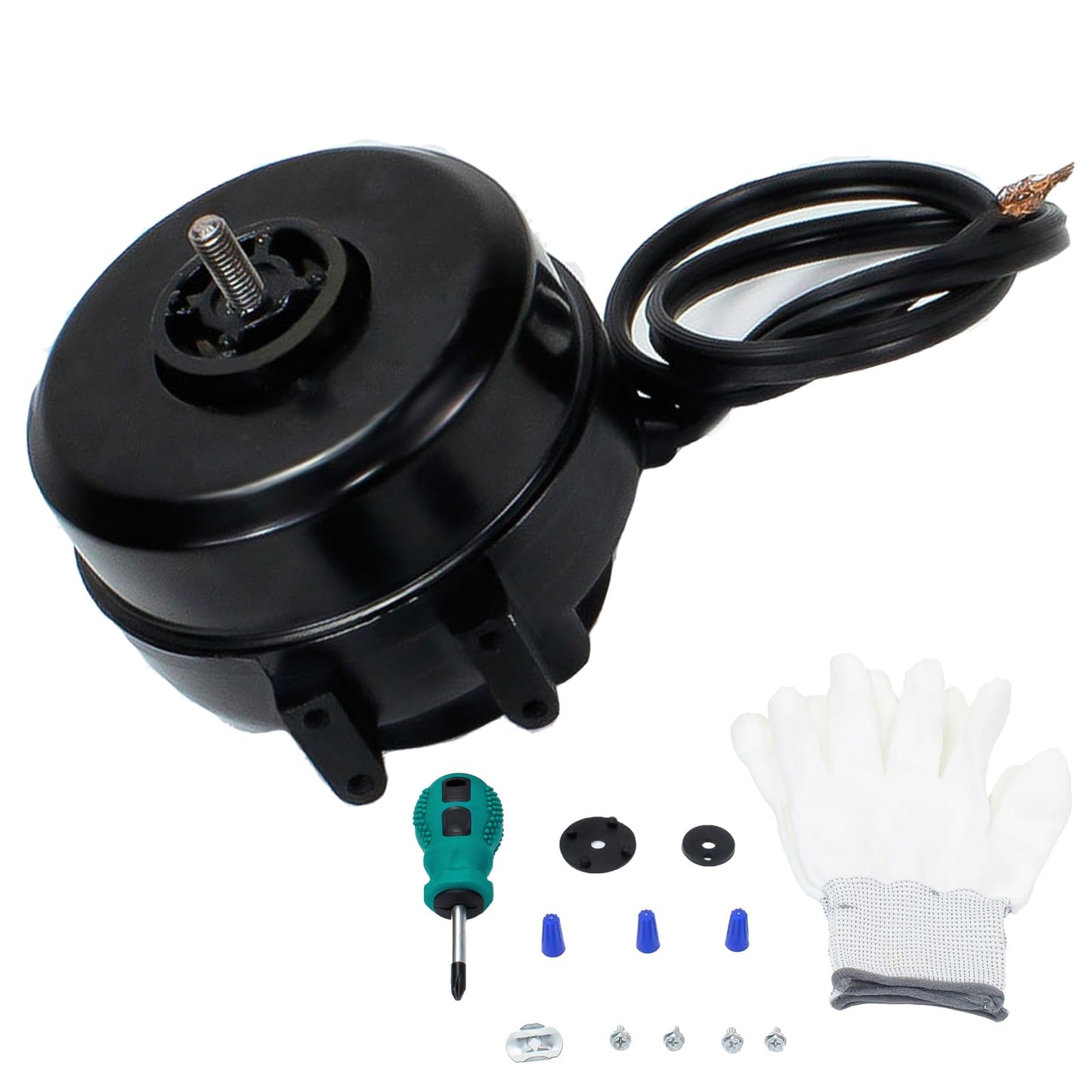 WSRXG WR60X187 215501800 215501901 Refrigerator Condenser Fan Motor Upgraded Aluminum Casing OEM Components