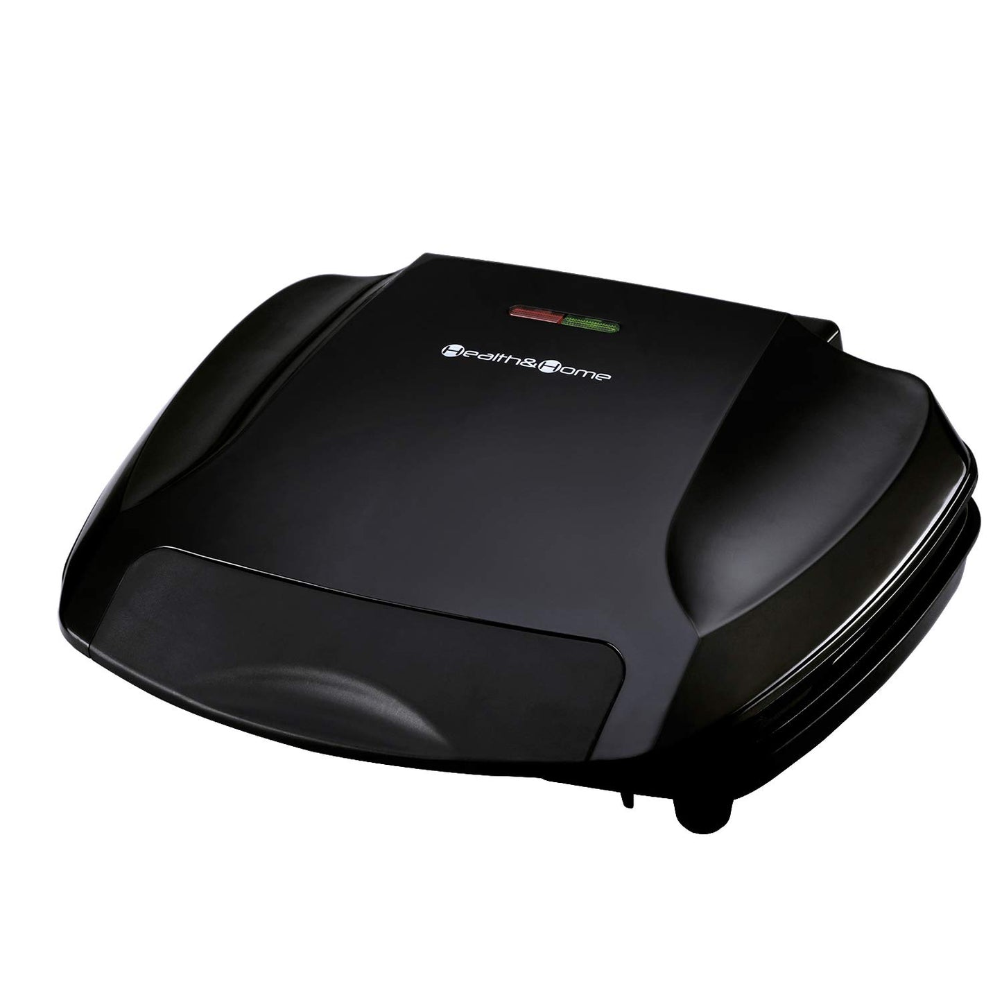Health and Home 2-Serving Classic Plate Grill Maker and Panini Press, Black, KS-306