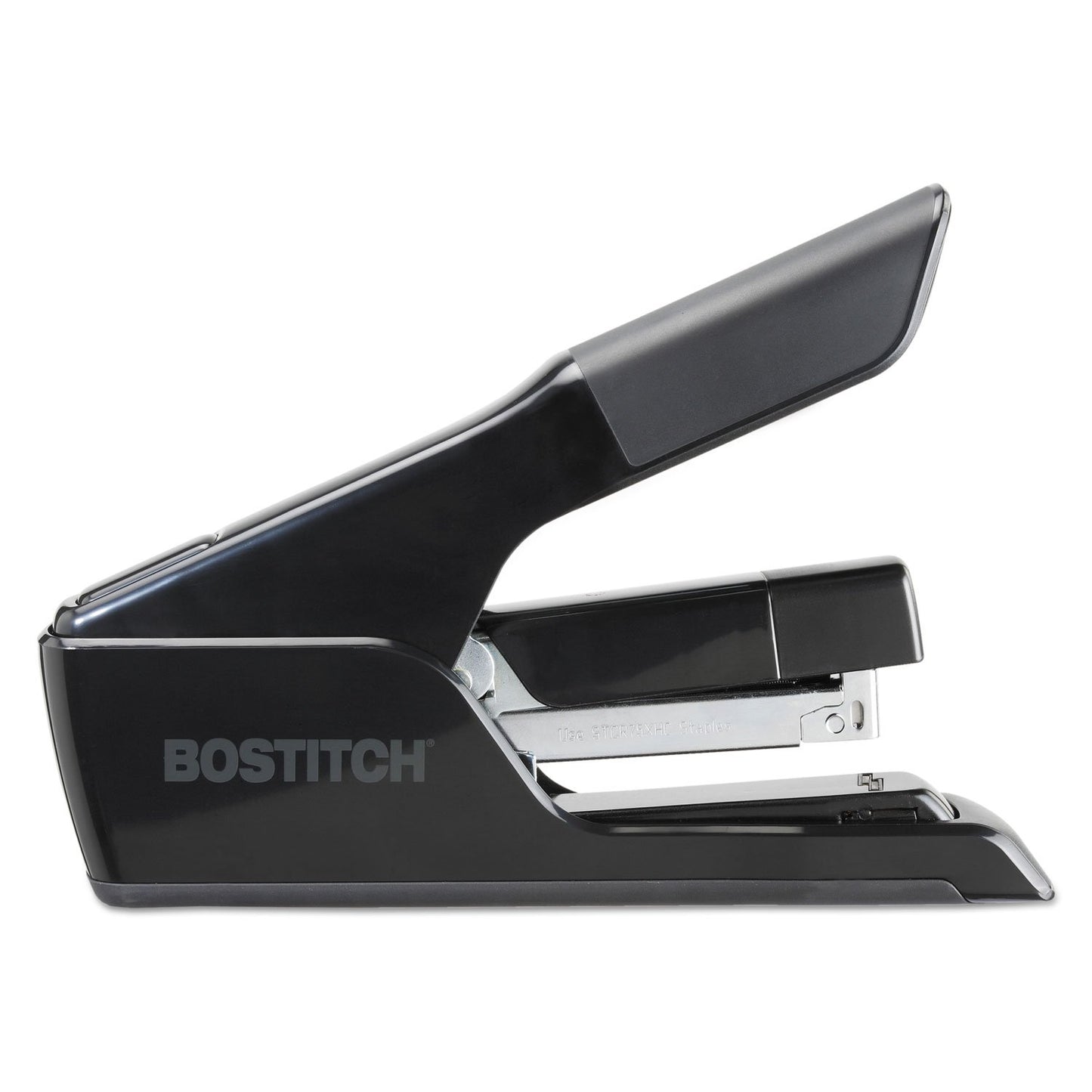 Bostitch Office EZ Squeeze 75 Sheet Flat Clinch Stapler, Reduced Effort, Black (B875)