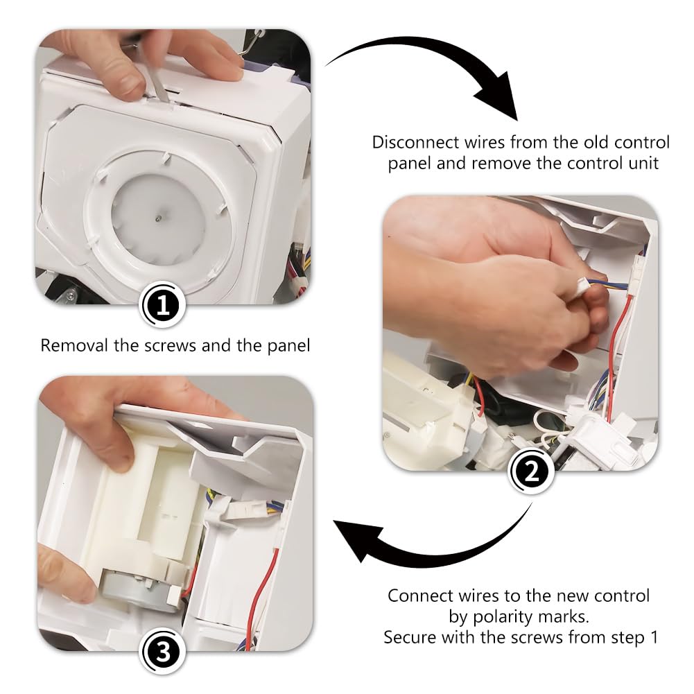 GYOFFULL WPW10196393 Refrigerator Air Damper Control Assembly Compatible with Whirlpool Refrigerator Replaces W10196393 102692