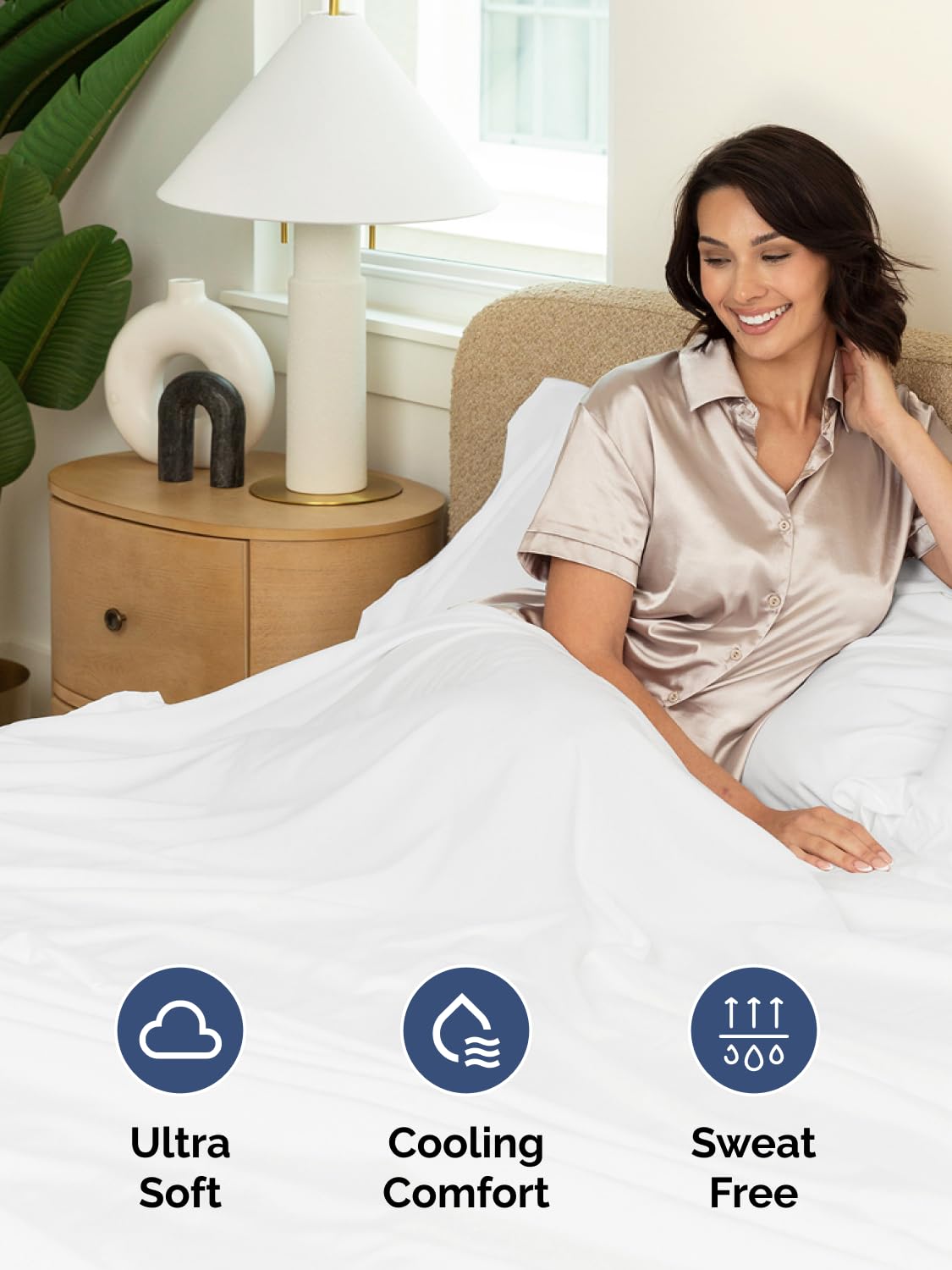 Extra Deep King Sheet Set - 6 Piece Breathable and Cooling Sheets - Hotel Luxury Bedding for Women, Men, Kids & Teens - Easy & Secure Fit - Soft, Wrinkle Free and Comfy - Extra Deep Pockets - White