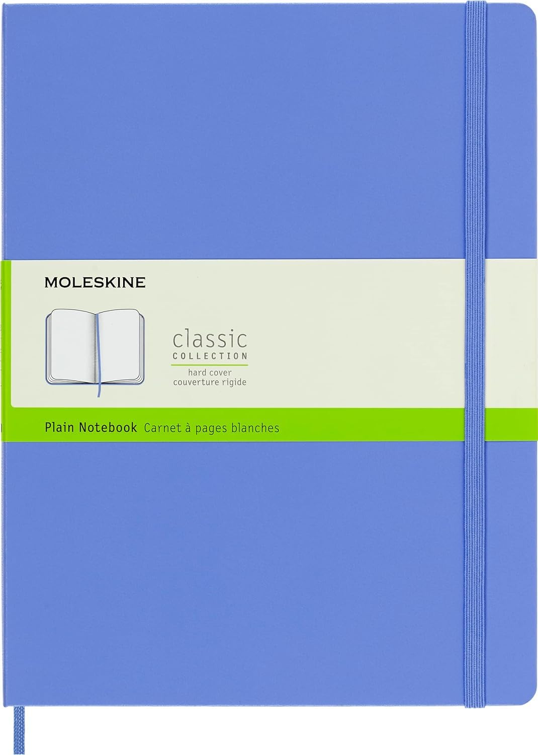 Moleskine Extra Large Plain Hardcover Notebook: Hydrangea Blue