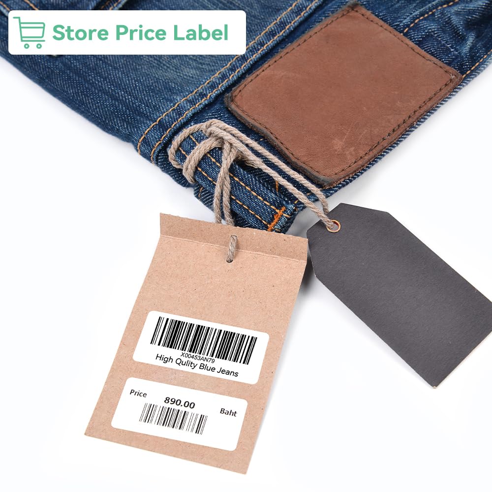 12 Rolls Replace Brother Die-Cut 29mm x 90mm DK Labels QL-800 Standard Address Label DK-1201 (1.1" x 3.5") for QL-810W QL-710W Label Printer, Barcode & All Purpose Label, 4800 Labels + 1 Frame