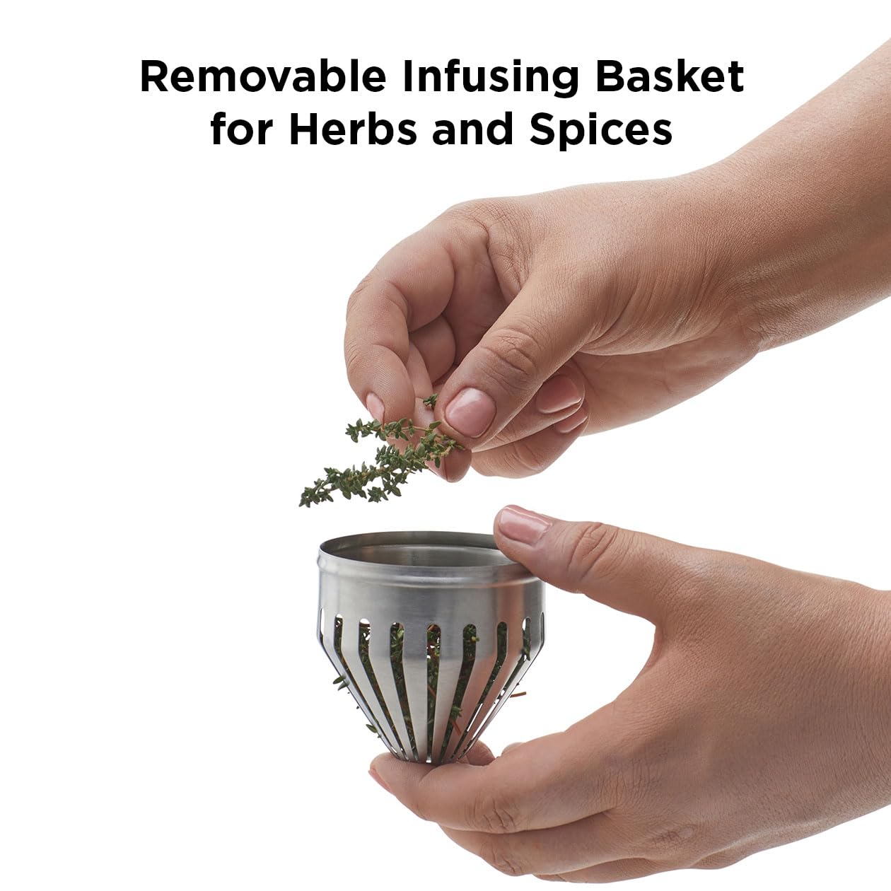 Rabbit Liquor Infusing Decanter | 20 oz Alcohol and Spirits Infuser Kit with Integrated Filter Basket | Perfect for Custom Cocktails and Gifts