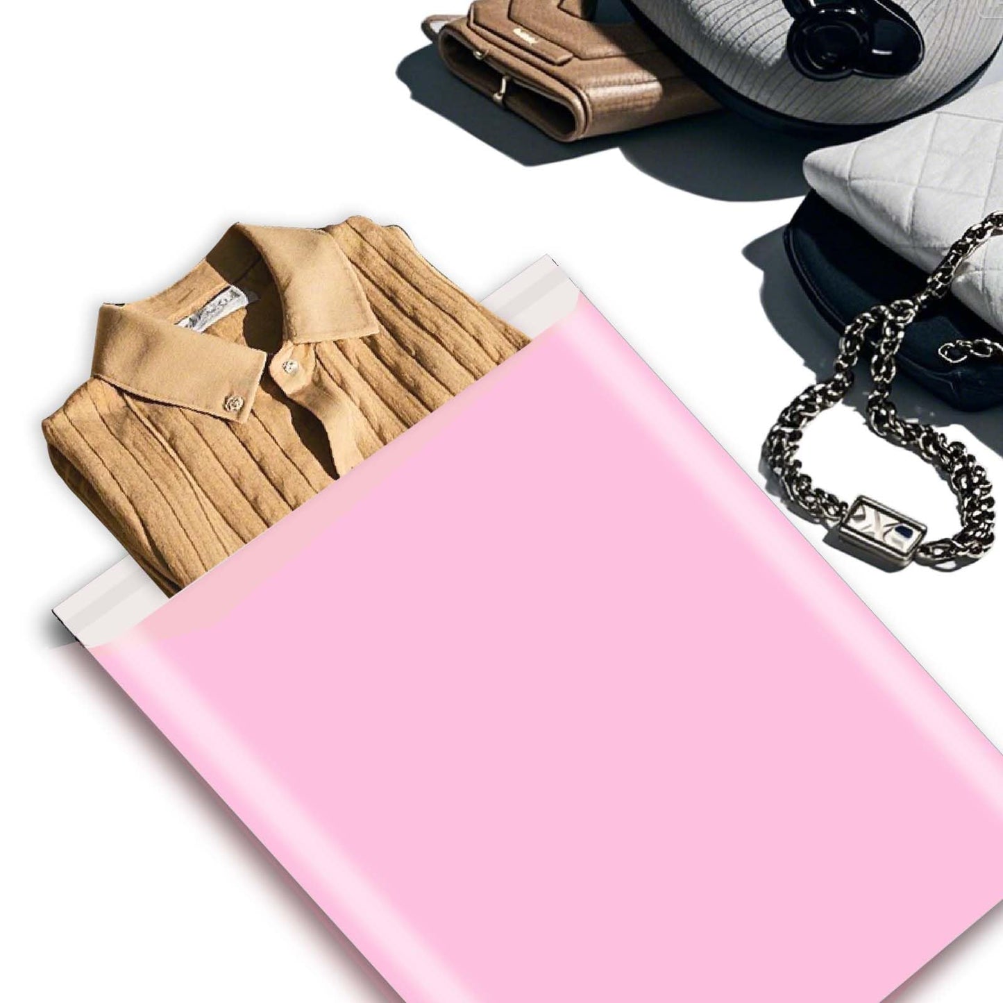 FUACJLIE Extra Large Poly Mailers 24x36" 50 Pcs - 2.5mil Bulk Heavy Duty Shipping Bags for Clothing XL Poly Mailing Envelopes Strong Adhesive, Shipping Envelopes for Small Business Supplier Pink