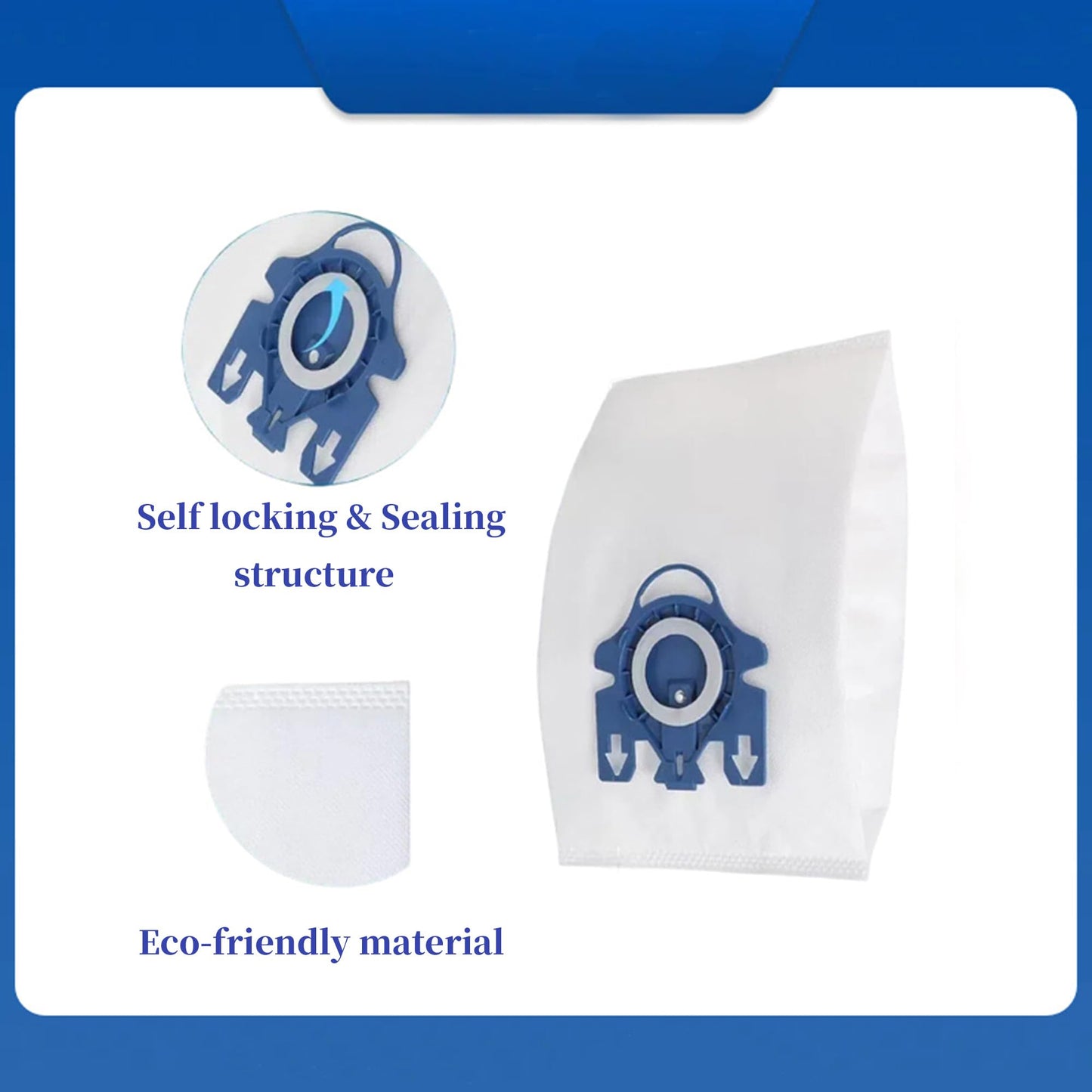 30 Pack 3D Dust Bags, Compatible with Miele GN Vacuum Bags, Replacement for Miele Classic C1 Complete C1 C2 C3 S2 S5 S8 S400i S600 Series, with 6 MP+6 AC Filters