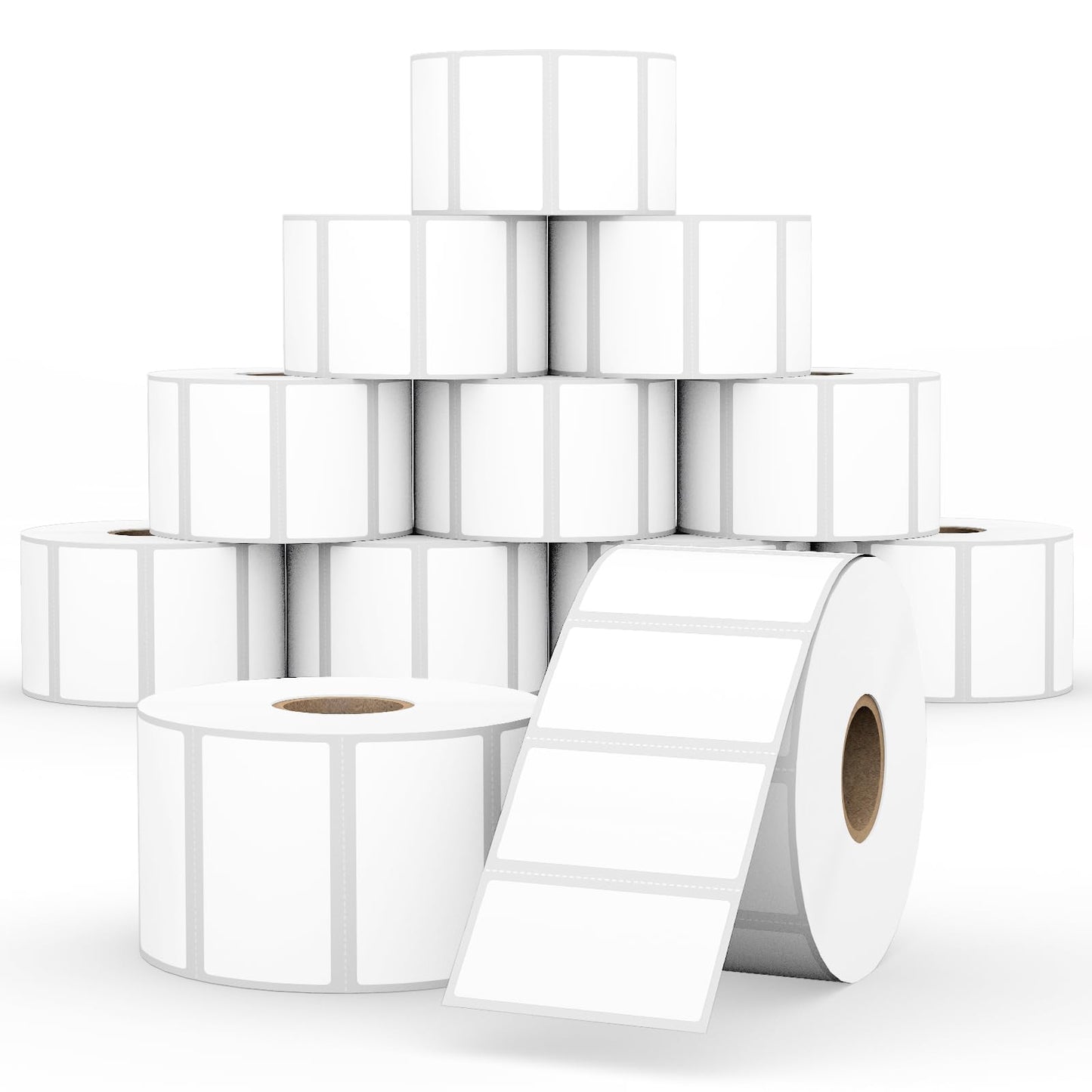 StickerTag 12 Rolls 2" x 1" Direct Thermal Labels, Shipping Labels Compatible with Zebra & Rollo Label Printers for Mailing Postage Address Barcode (1300 Labels/Roll)