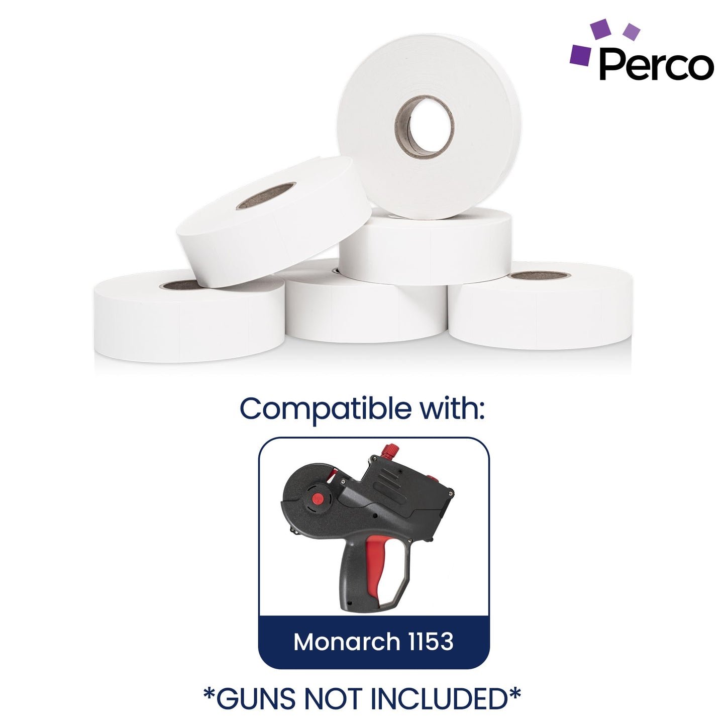 Pricing Labels for Monarch 1153 White - 6,000 Labels w/ 6 Rolls Value Pack, 1 Sleeve - Made in USA
