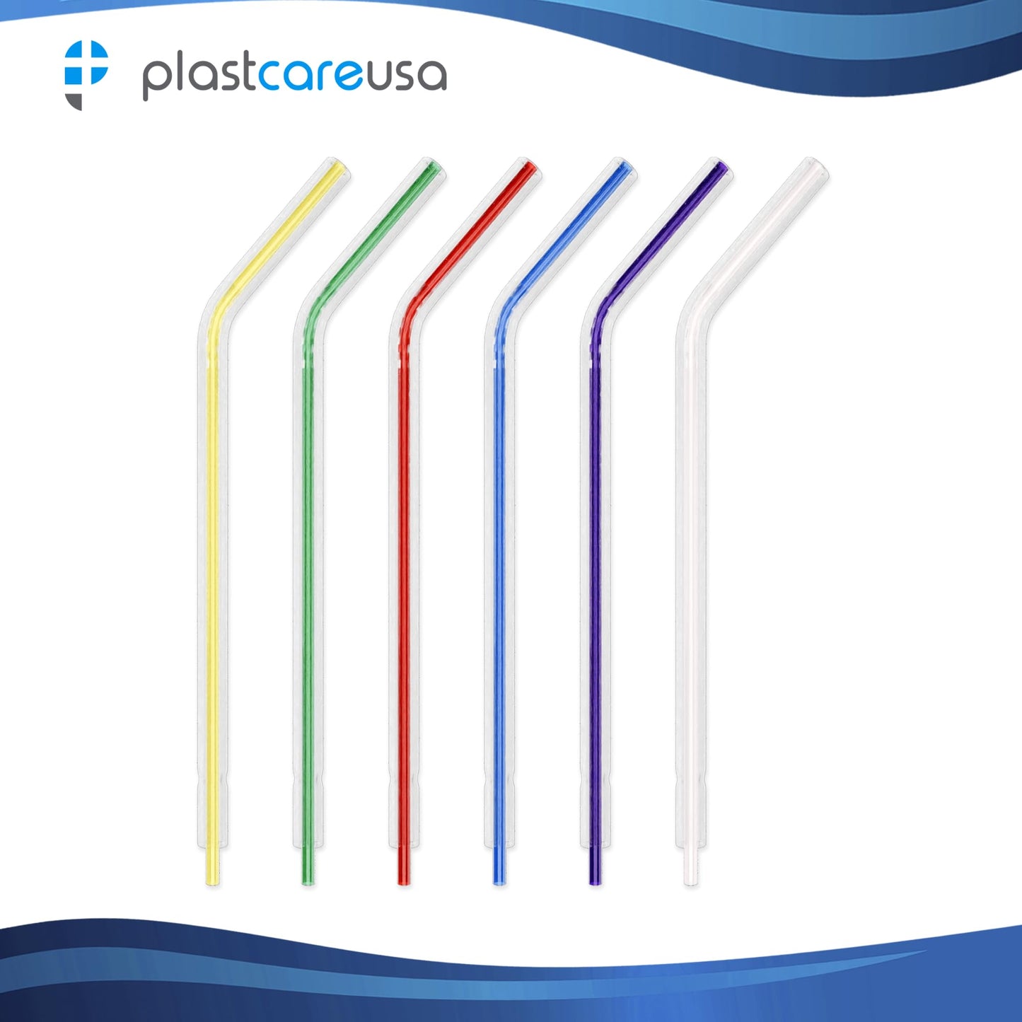 1000 Assorted Rainbow Dental Air Water Syringe Tips, 4 Bags of 250