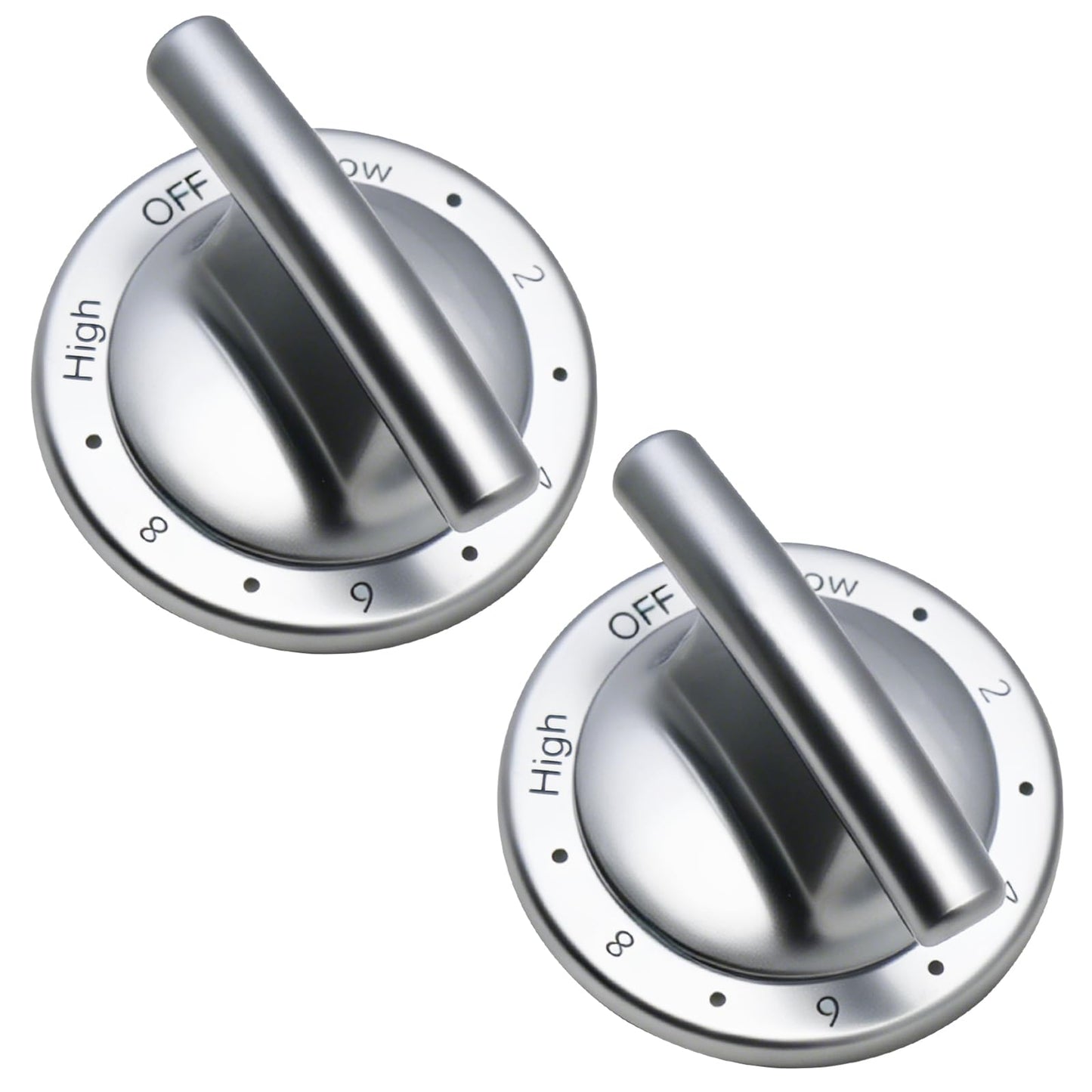 KOLEOLL 2pc WP74011493 Range Surface Burner Control Knob Compatible with Jenn Air Electric Slide-in Range Replaces 1189038 AP6011254 PS11744450 EAP11744450
