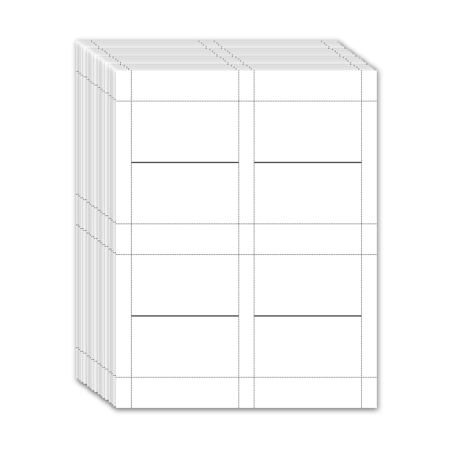 Mr-Label 400 Printable Blank Place Cards, 2"x3.5" Small Tent Cards, 230GSM Matt White Micro-perforated Cardstock for Table Cards