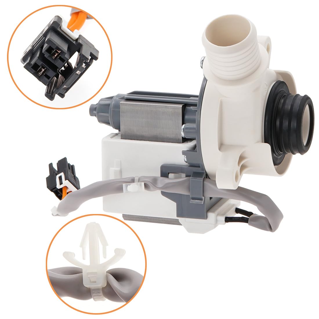 290D1201G003 Washer Drain Pump by SupHomie - Compatible with GE Washing Machine